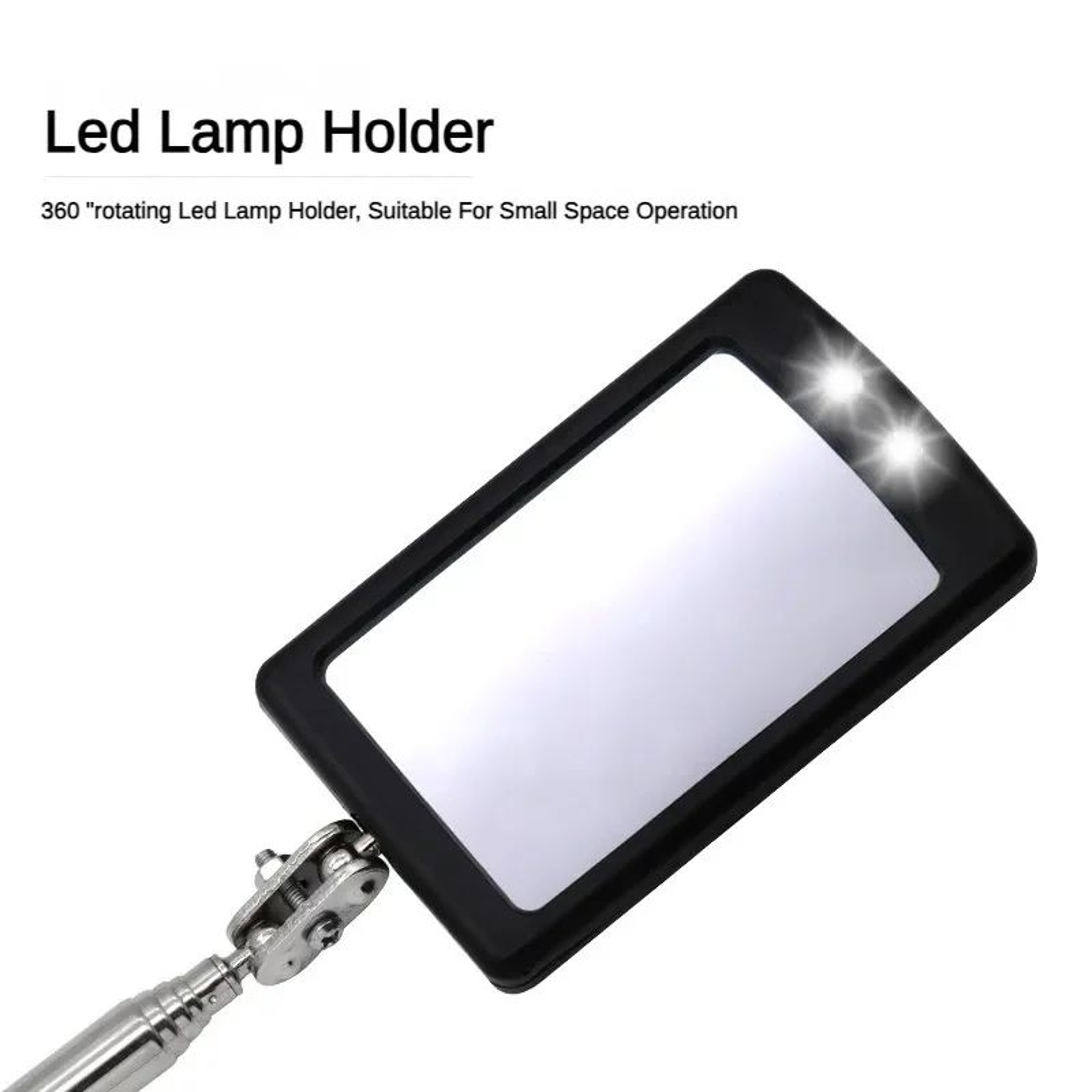 360 Degree Under Vehicle Inspection Mirror With LED Light And Retractable Handle For Chassis  Engin 3