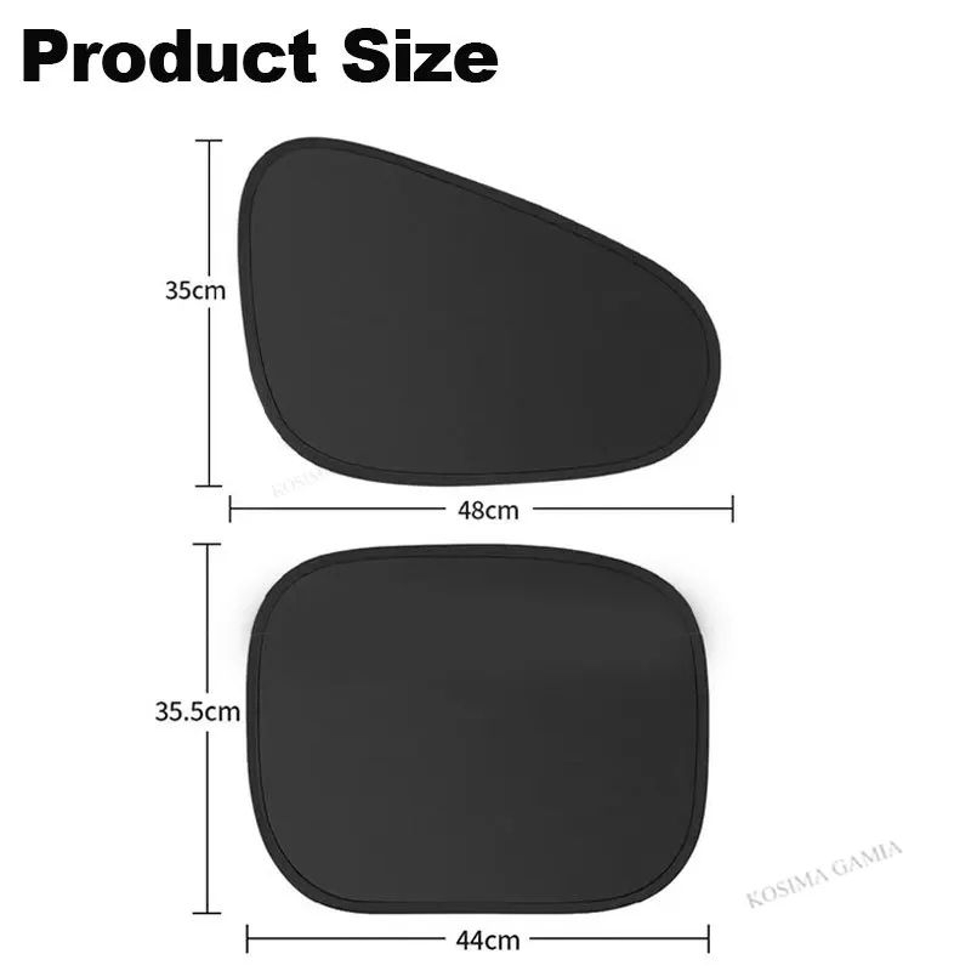 Electrostatic Car Window Sun Shade 4-Layer UV Blocking Anti-Glare Side Window Visor – view 7