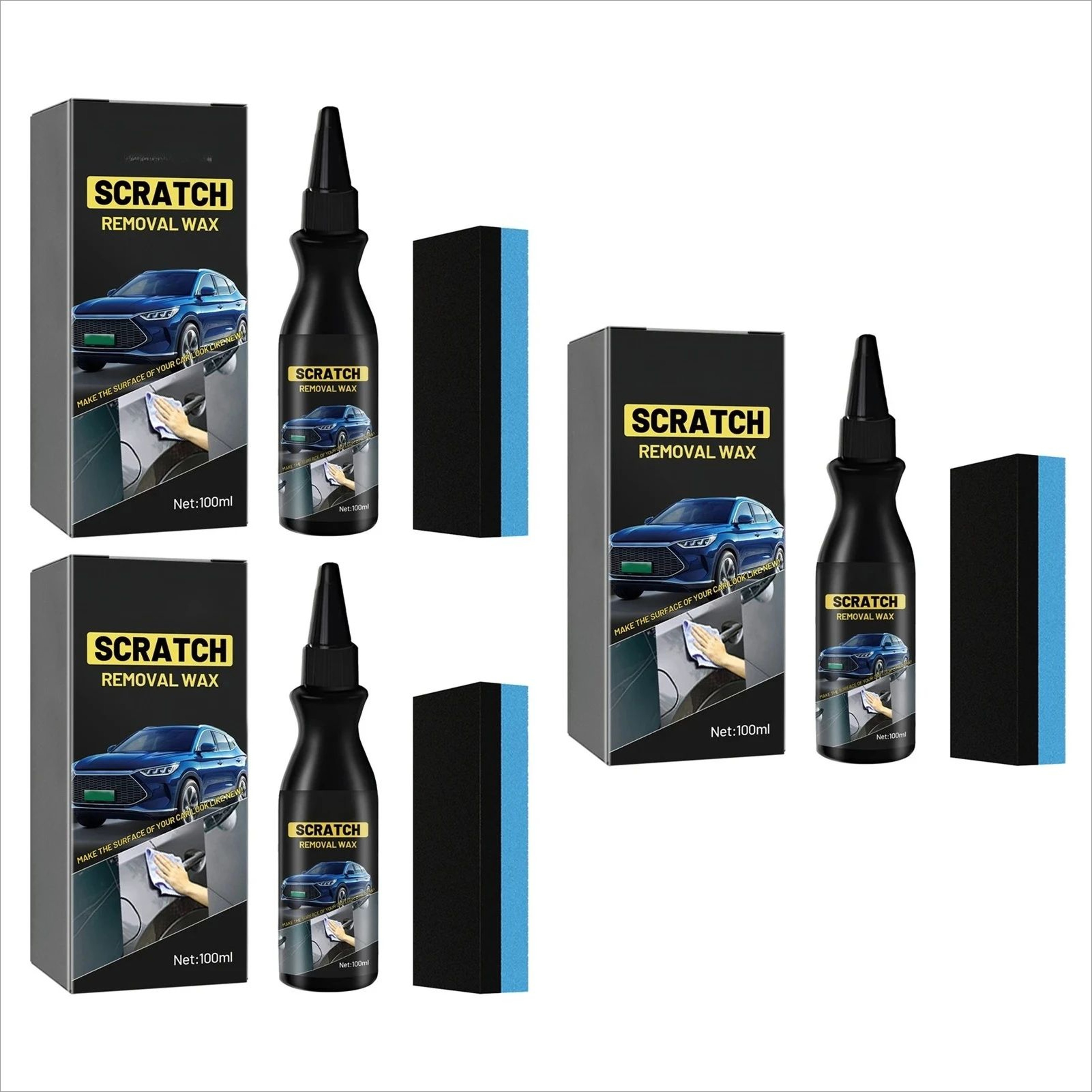 Car Scratch Remover Paint Restorer Scratch Repair Compound For Glossy Finish 8