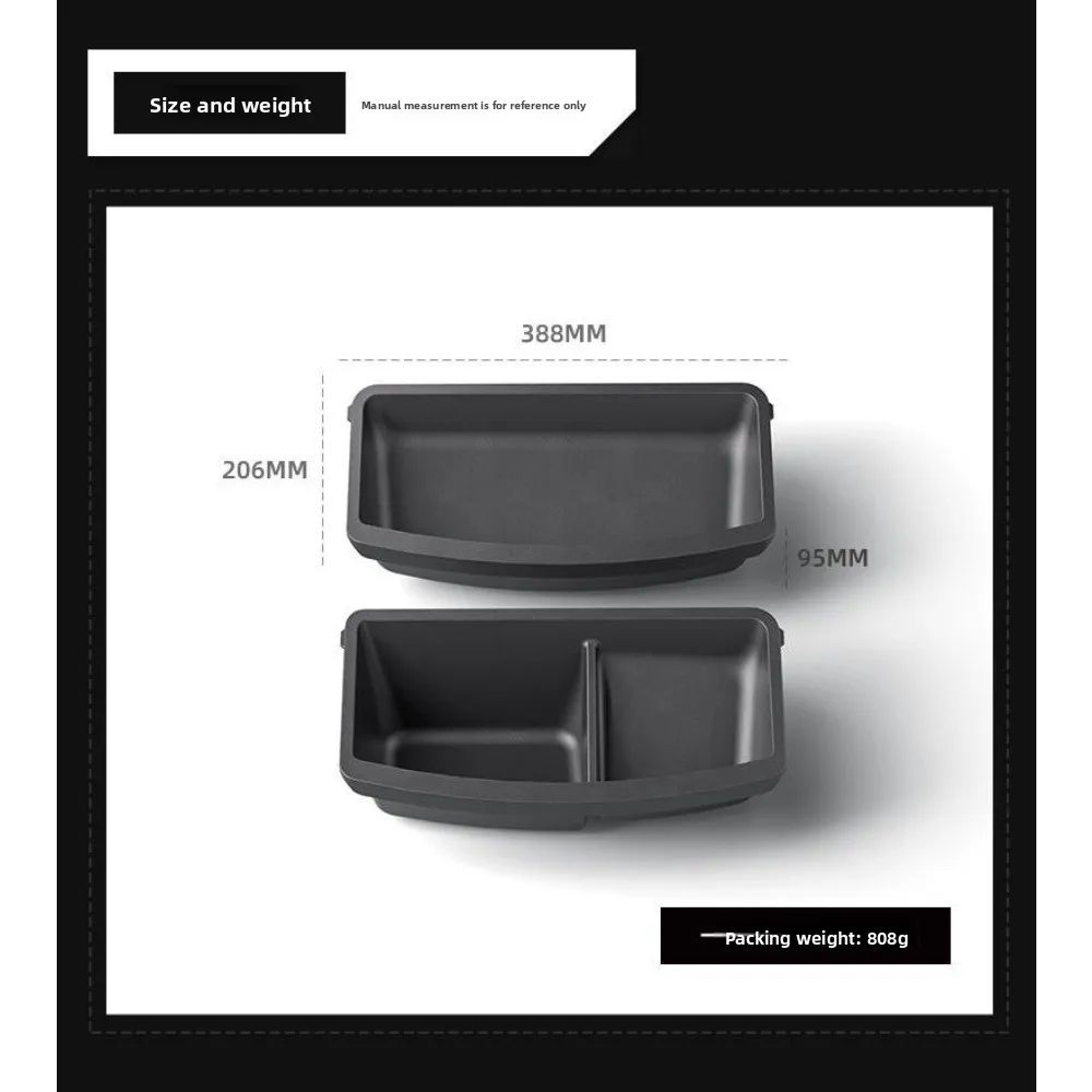 Tesla Model YL 6-Seat Under Seat Storage Box TPE Seat Organizer Tray Hidden Drawer – view 9