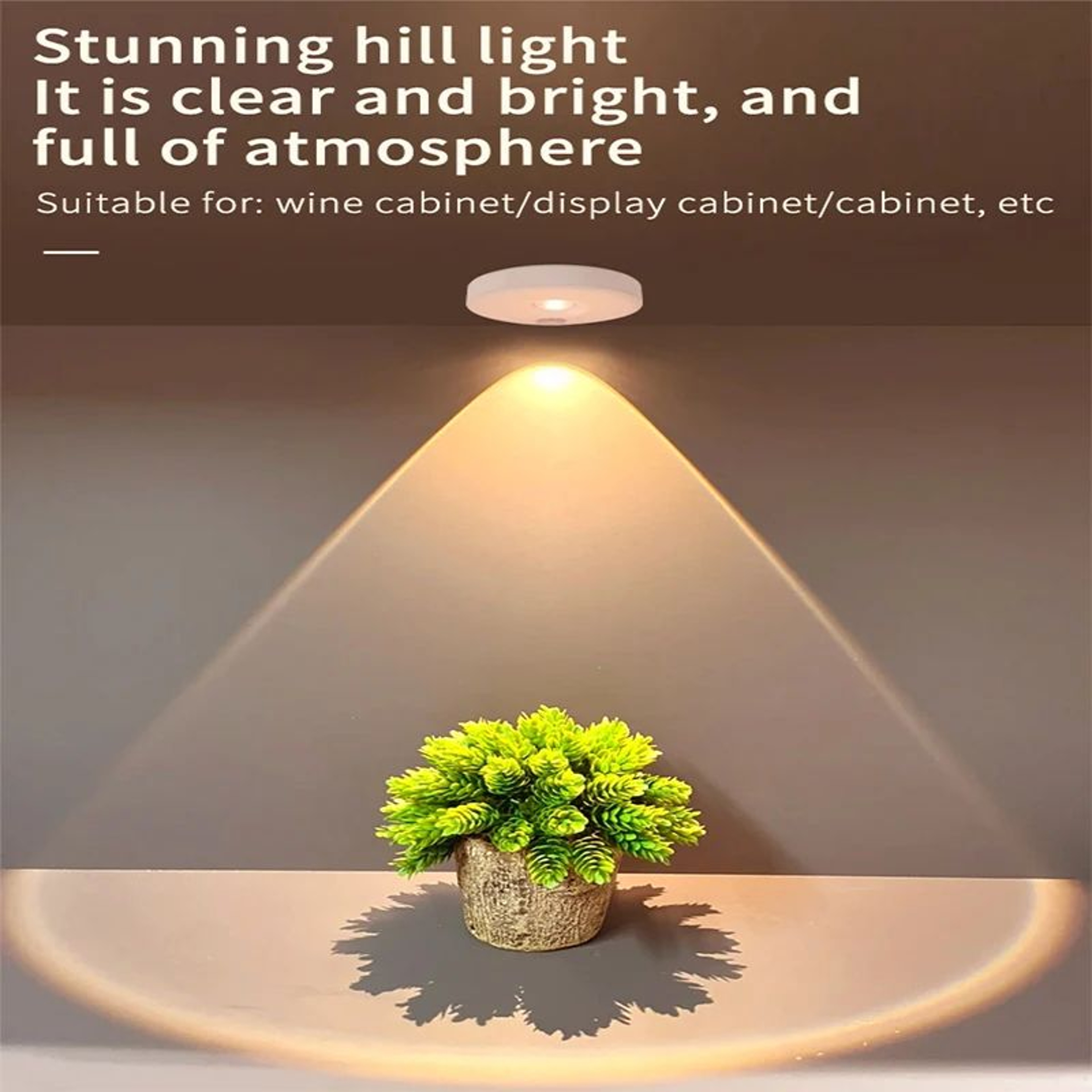 LumiSense Motion Sensor Under Cabinet Light USB Rechargeable Wireless Closet Light 3
