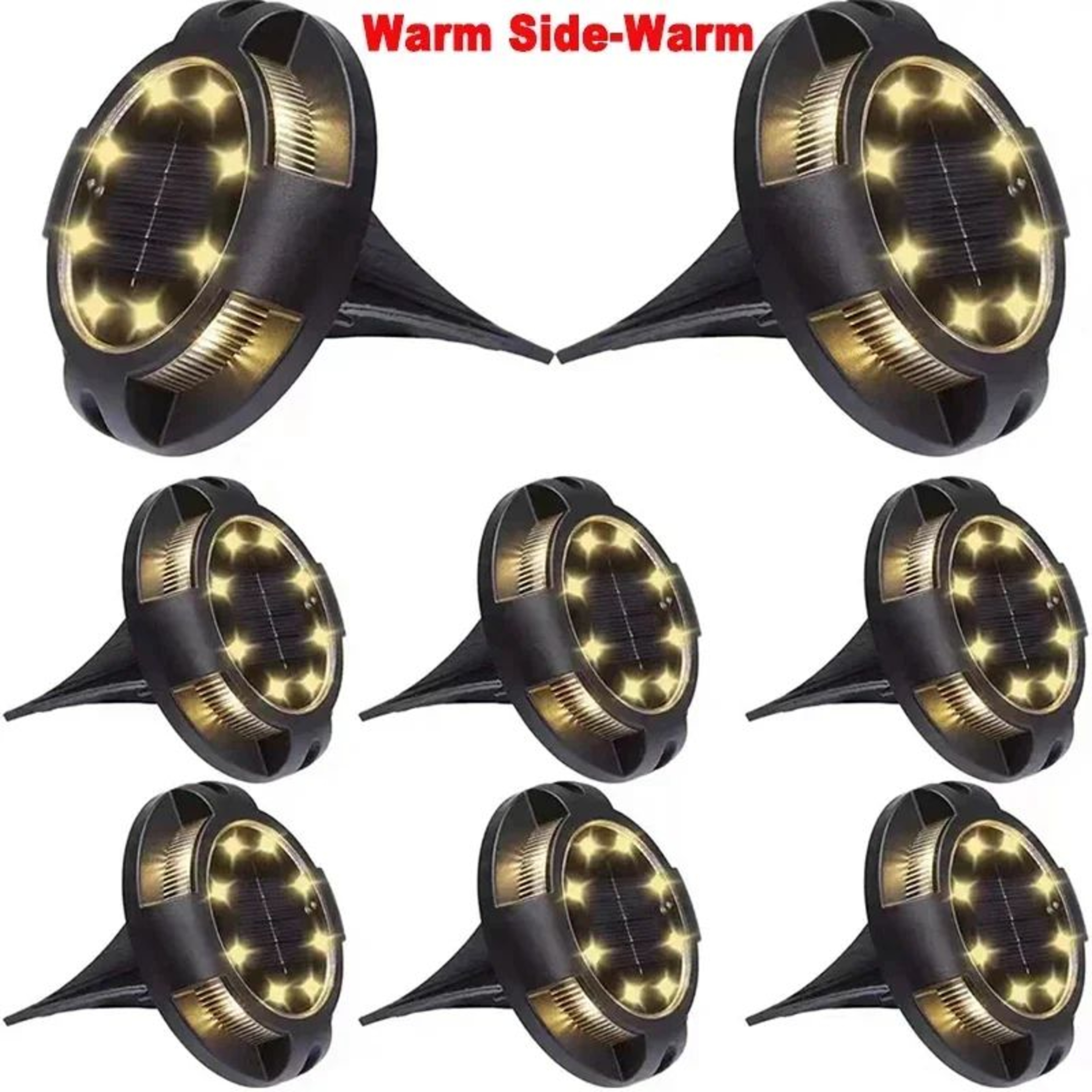 SolarGlow Waterproof Solar Ground Lights For Pathways Gardens And Driveways 6