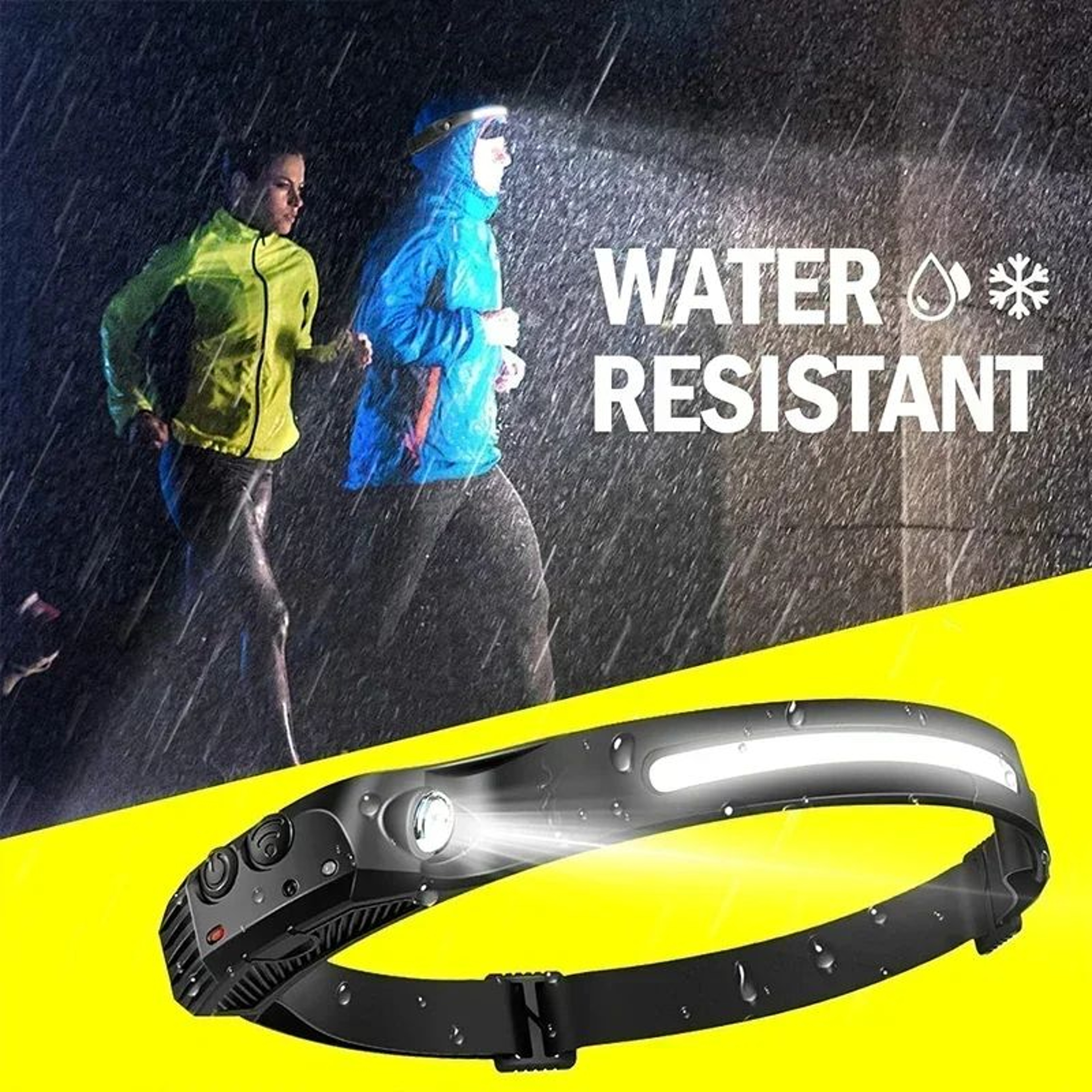 Motion Sensor USB Rechargeable LED Headlamp Waterproof Camping Headlamp For Hiking Fishing  Work 2