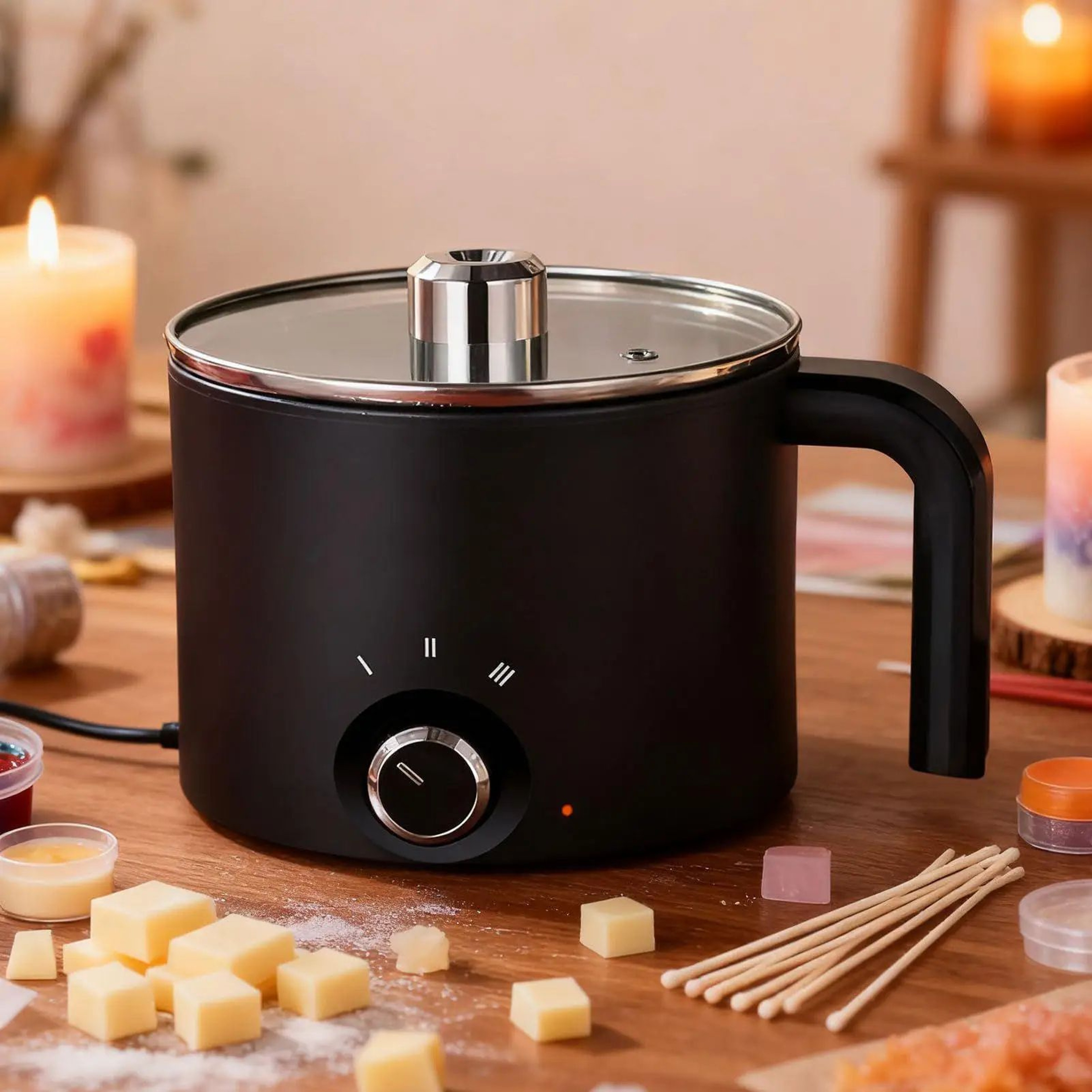 15L Electric Candle Wax Melting Pot With 3 Temperature Settings For Candle Making 2