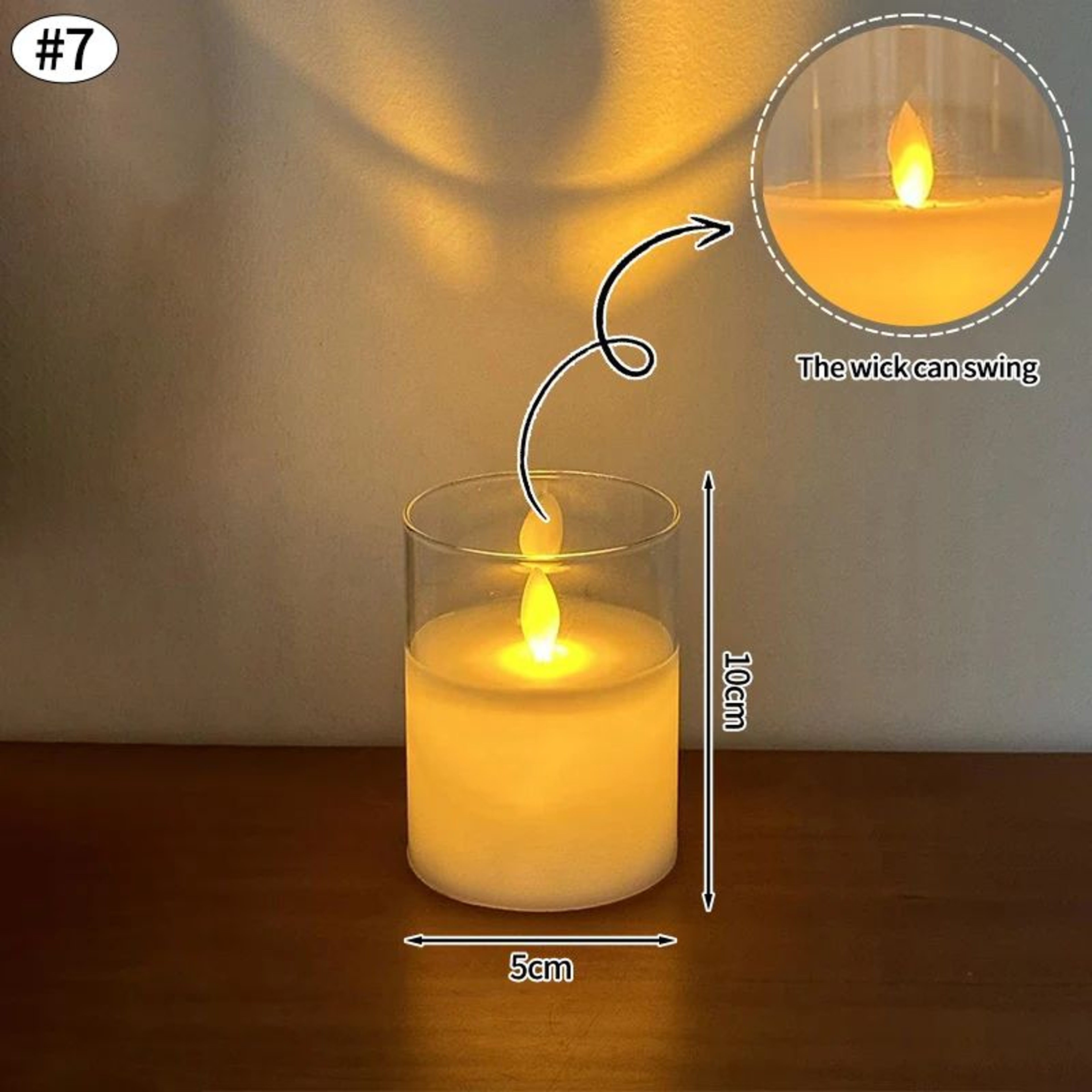 Flameless LED Candles Battery Operated Tea Lights For Wedding And Home Decor 6