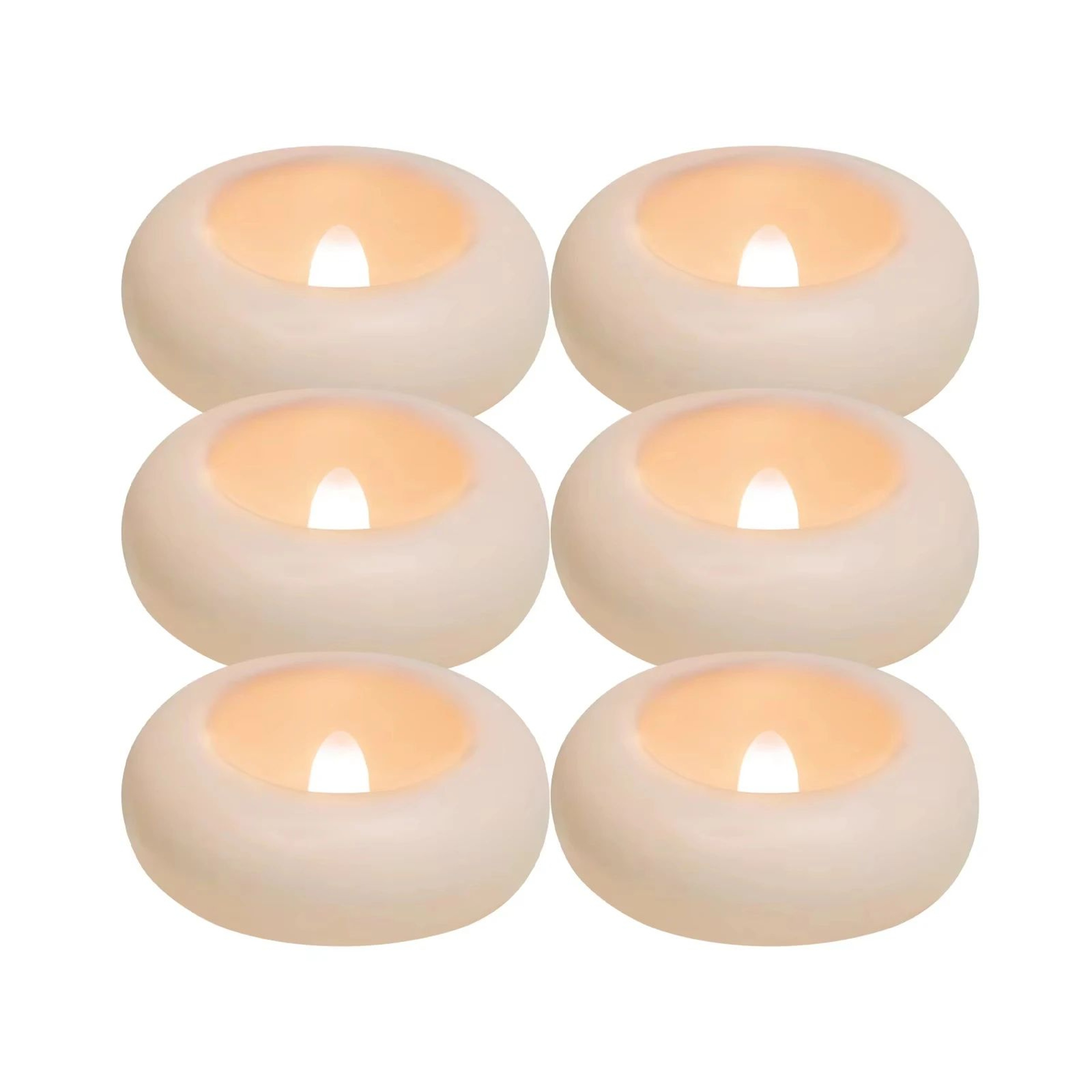 Floating LED Candles Waterproof Flameless Tea Lights For Pool Wedding Decor 12 Or 24 Pieces 6