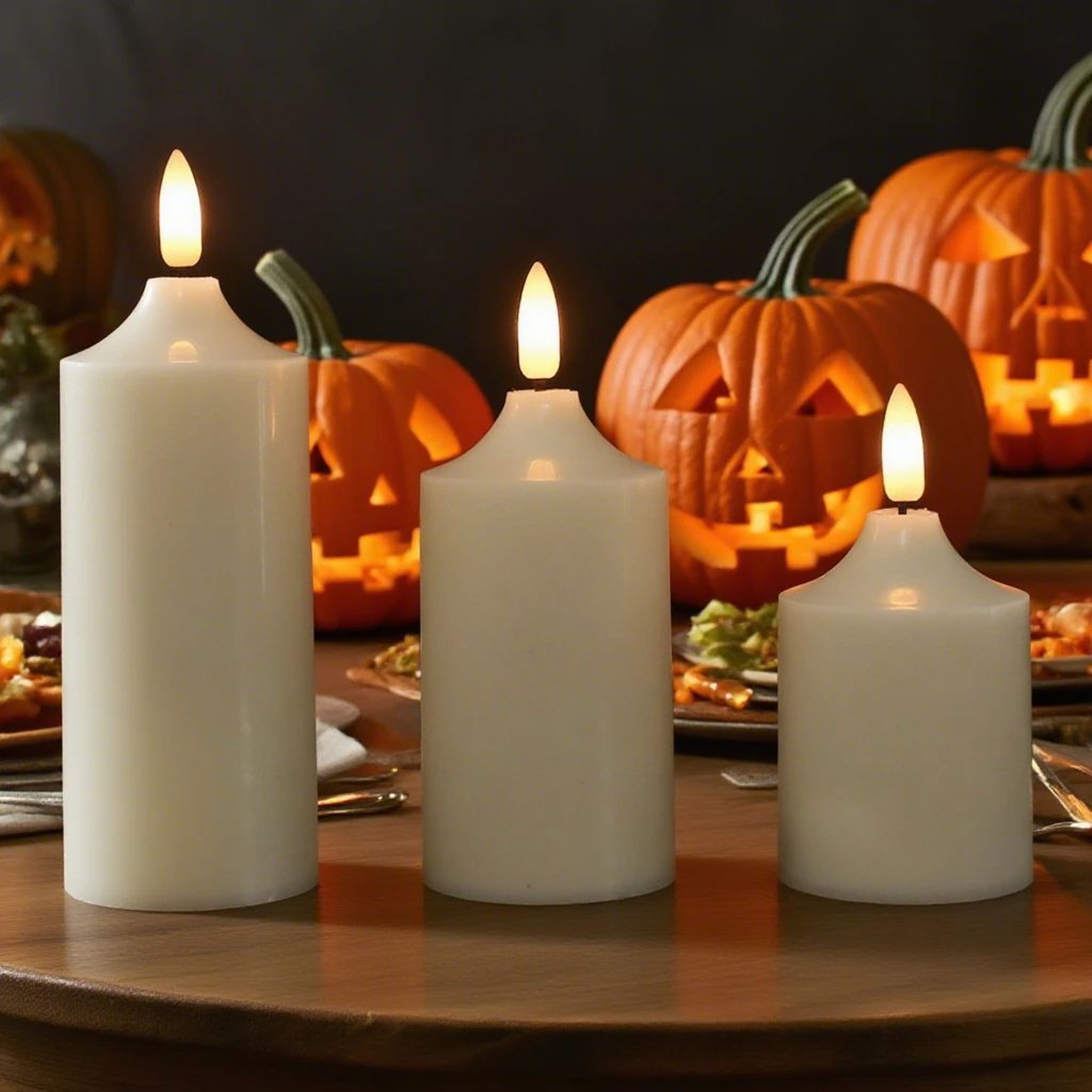 Remote Control Flameless Candles With Timer Realistic LED Candles Battery Operated Set 3