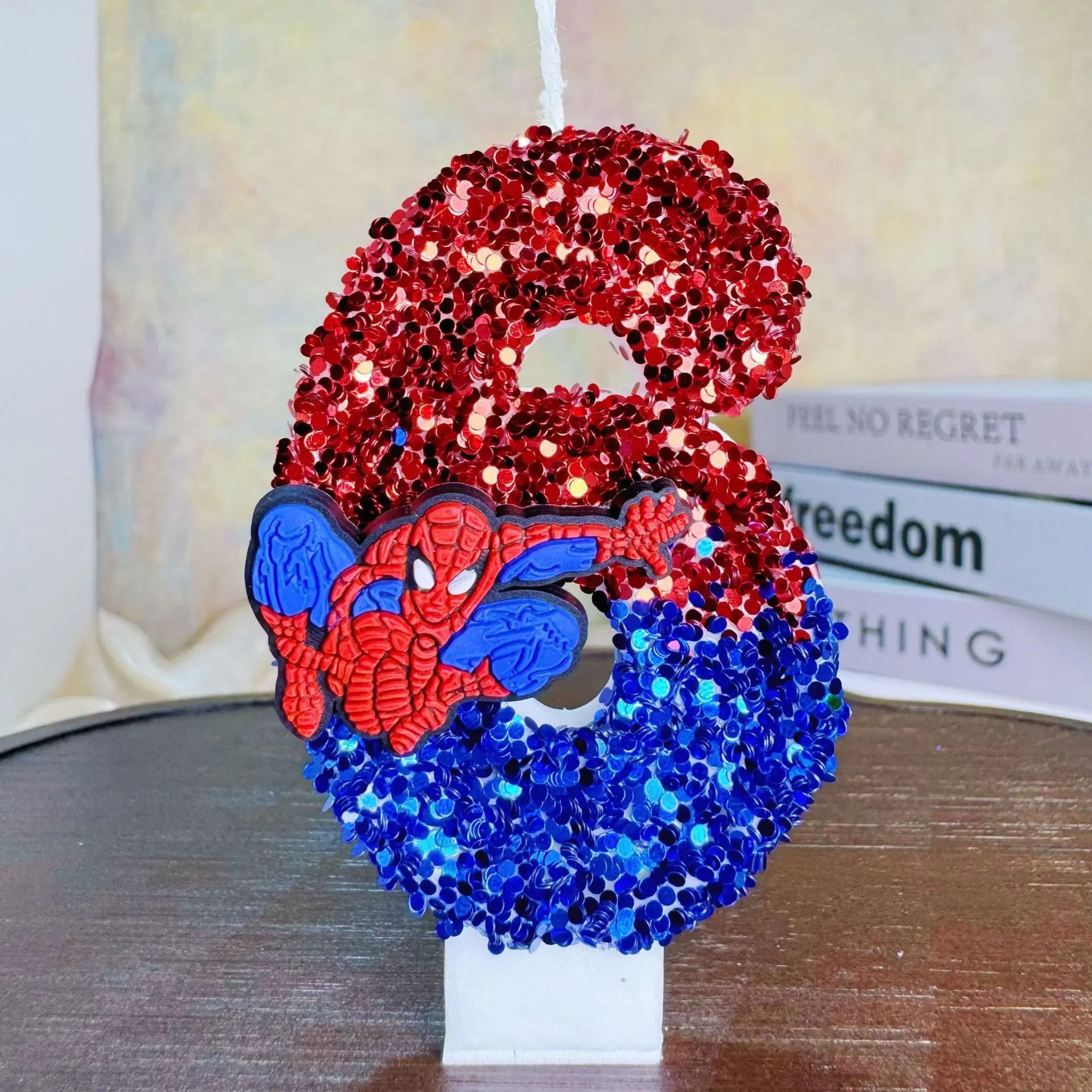 Spider Hero Number Birthday Candle For Cake Decoration Party Supplies 2