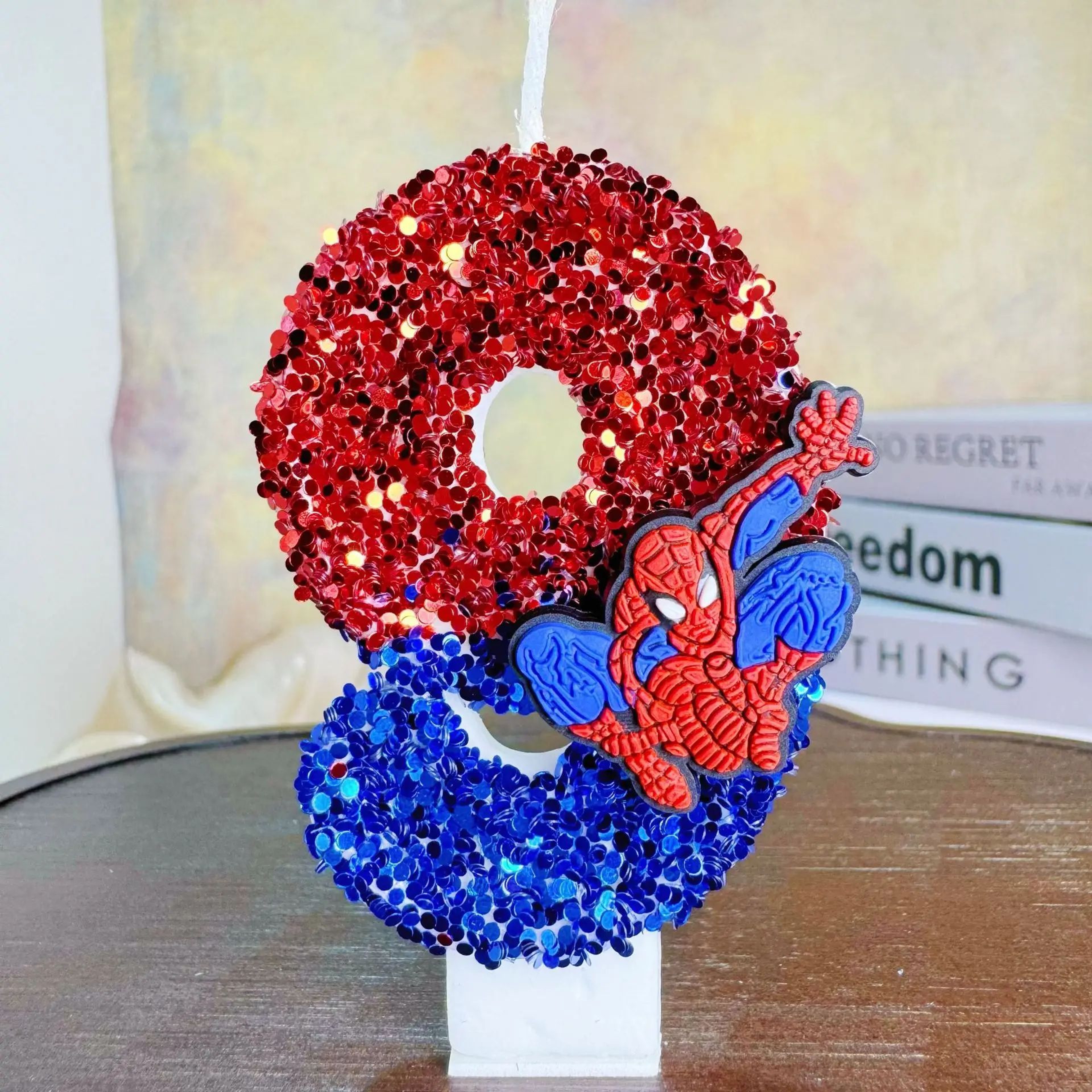 Spider Hero Number Birthday Candle For Cake Decoration Party Supplies 13