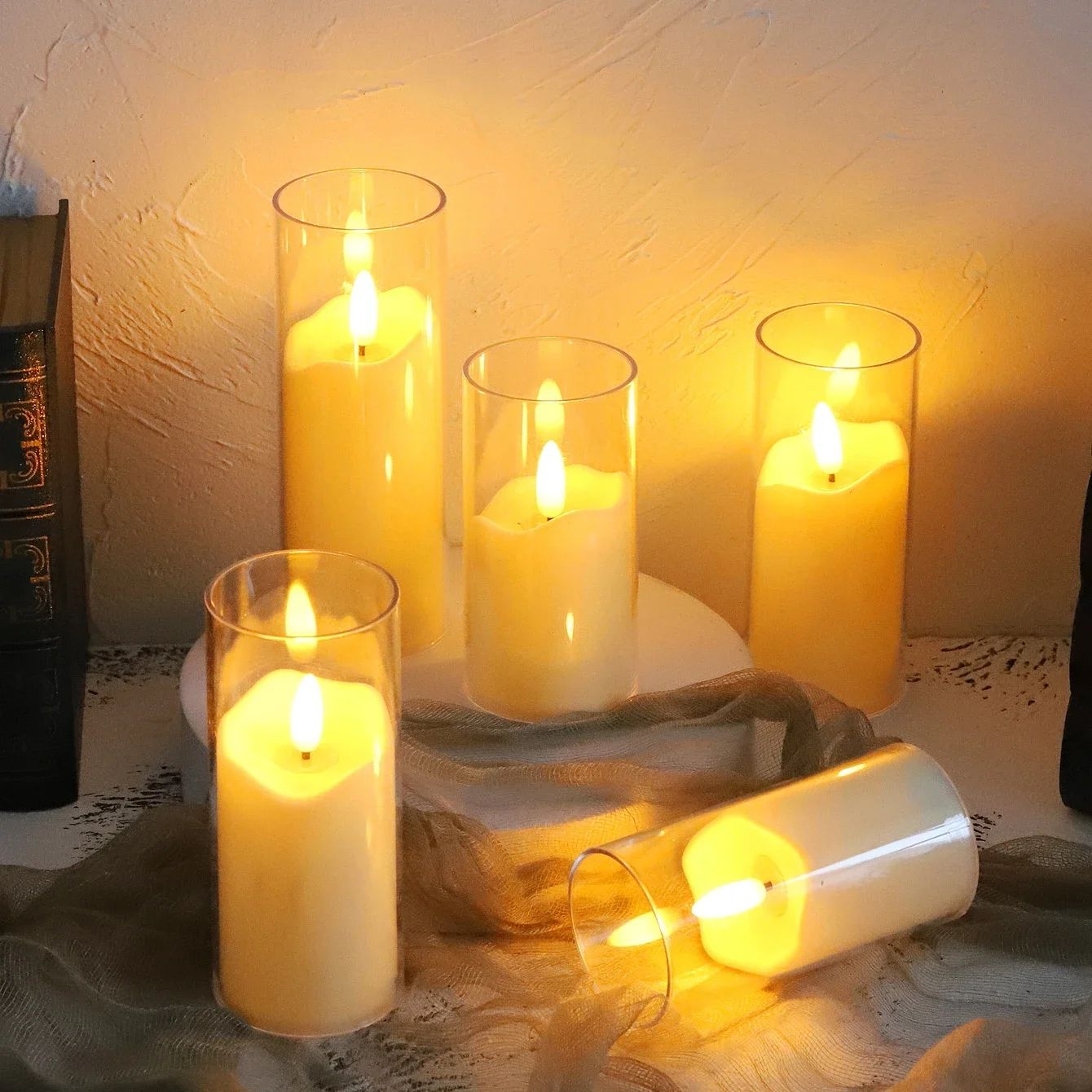 6Piece Flameless LED Candles Battery Operated Flickering Tea Lights For Wedding And Home Decor 3