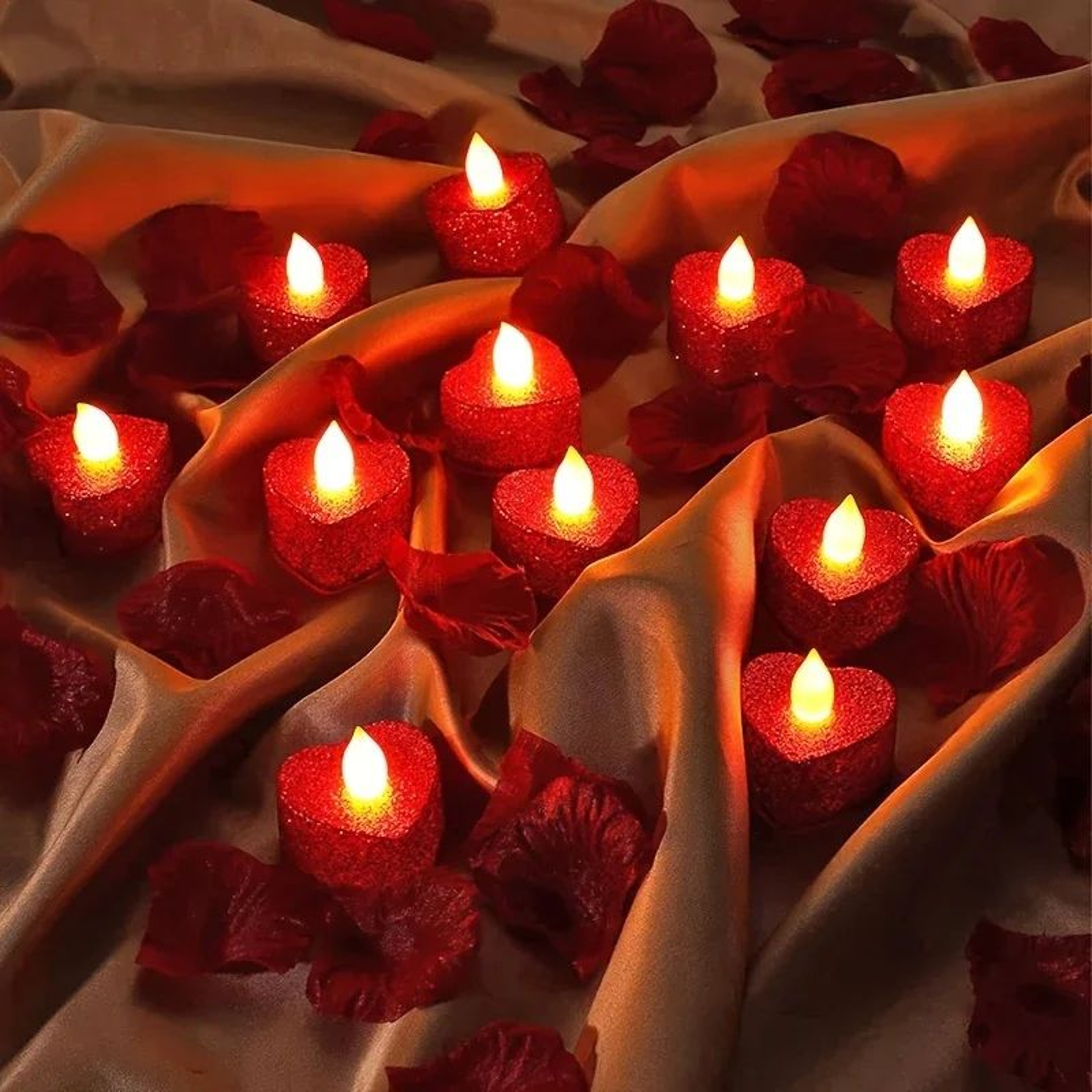 Heart Shape LED Candles Flameless Wedding Decor Romantic Battery Operated Candles 1 6 12 24 Pieces 1