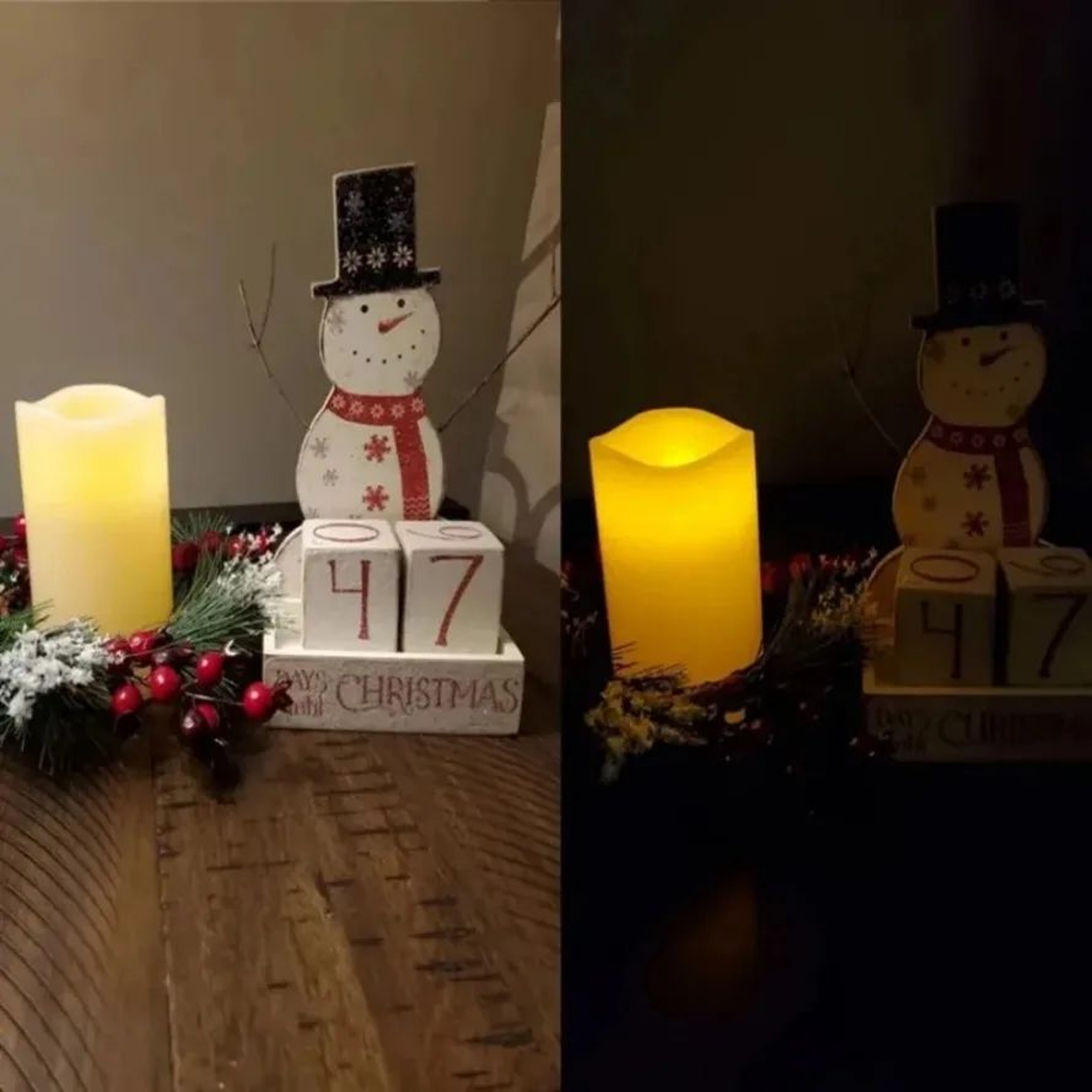Lifelike LED Flameless Candle With Swinging Flickering Flame Battery Operated Decorative Light 3