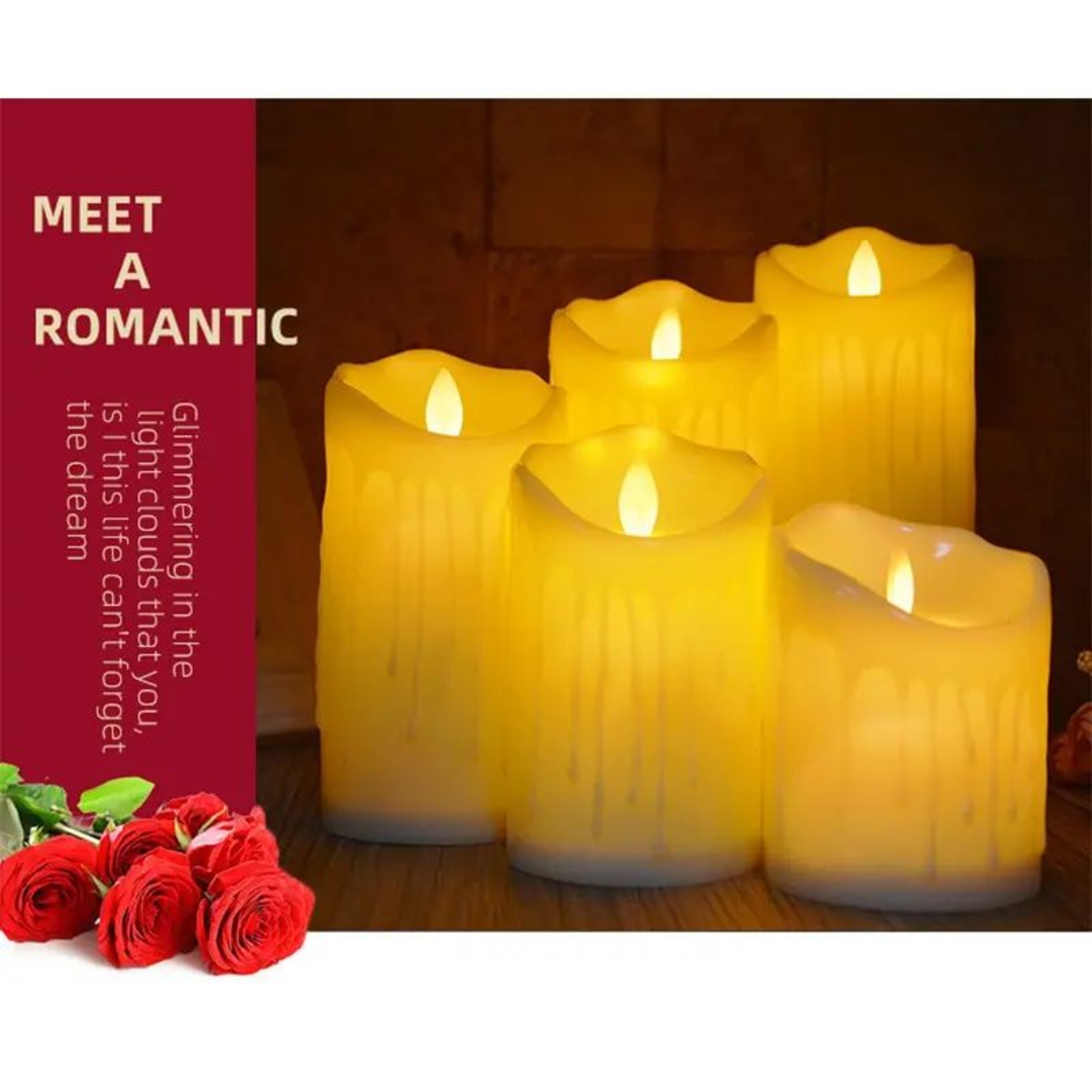 Realistic LED Flameless Candle Decorative Electronic Candle Light For Cozy Home And Event Decor 1