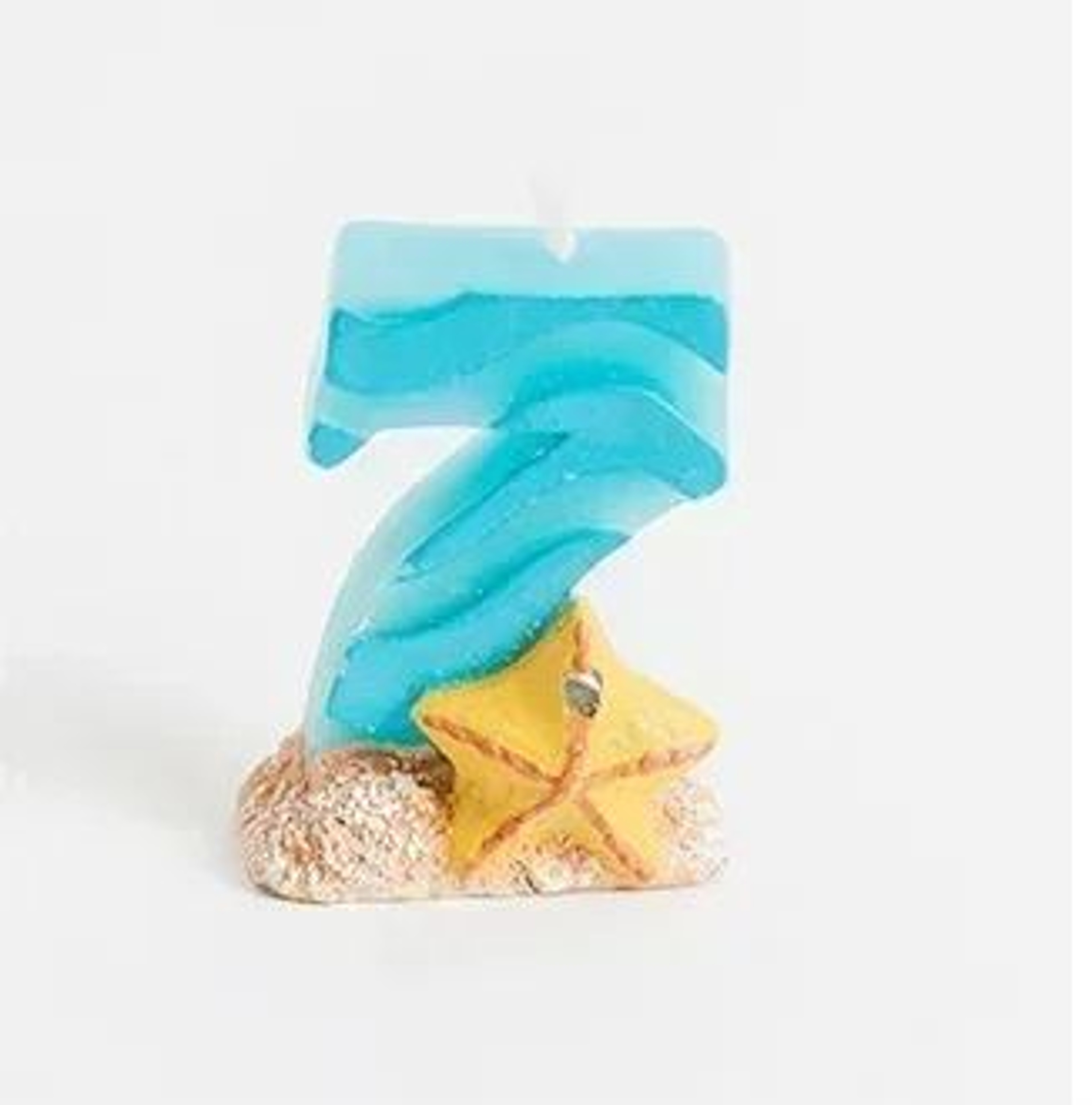 Ocean Theme Number Birthday Candle Cake Topper For Beach And Under The Sea Party Decorations 7