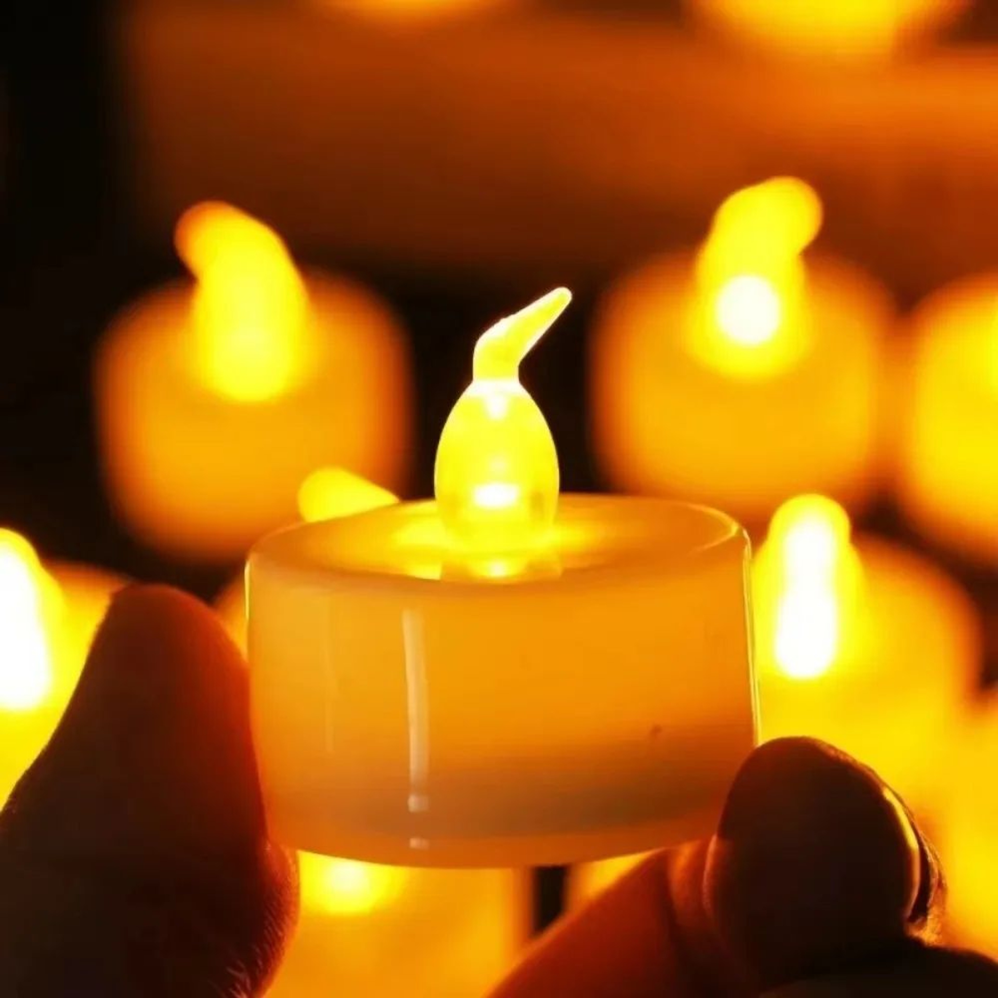 24PCS Flameless LED Tea Lights Battery Powered Flickering LED Candles For Wedding Party Home Decor 4