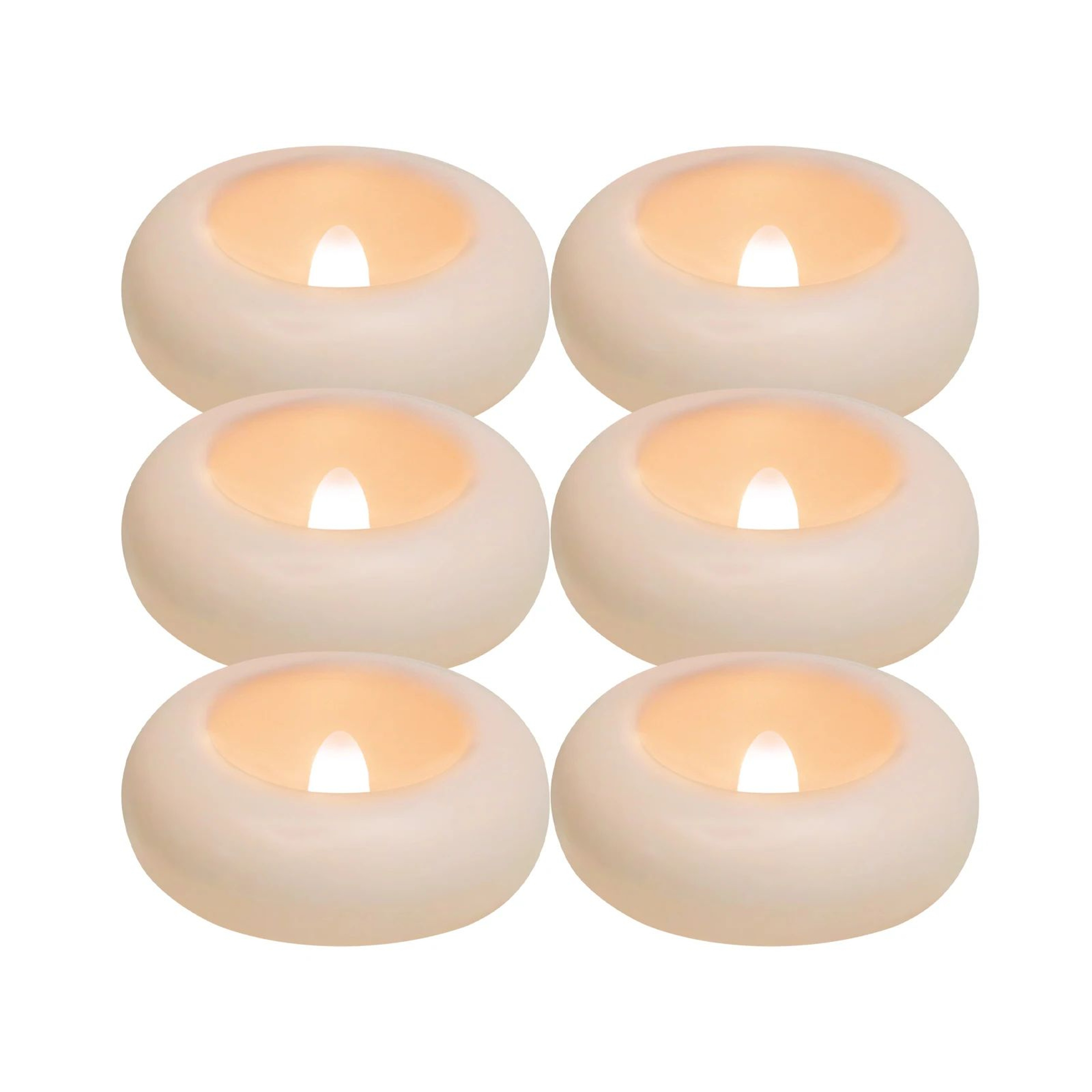 Waterproof Floating LED Candles Flickering Flameless Tea Lights Set For Pool Bath Wedding Decor 5
