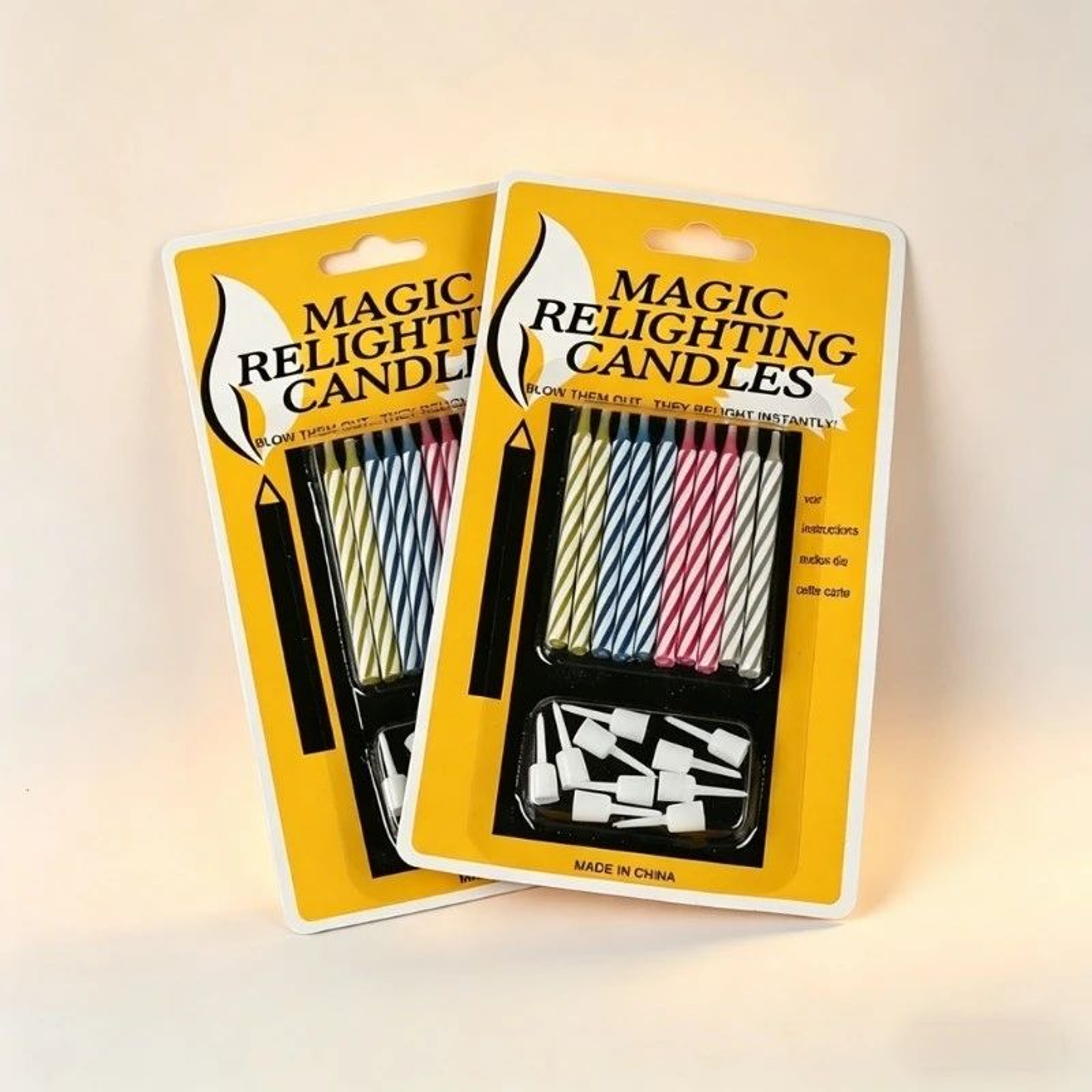 Magic Relighting Birthday Trick Candles 10 Pack Funny Blow Out Candles Prank Cake Candles For Party 1