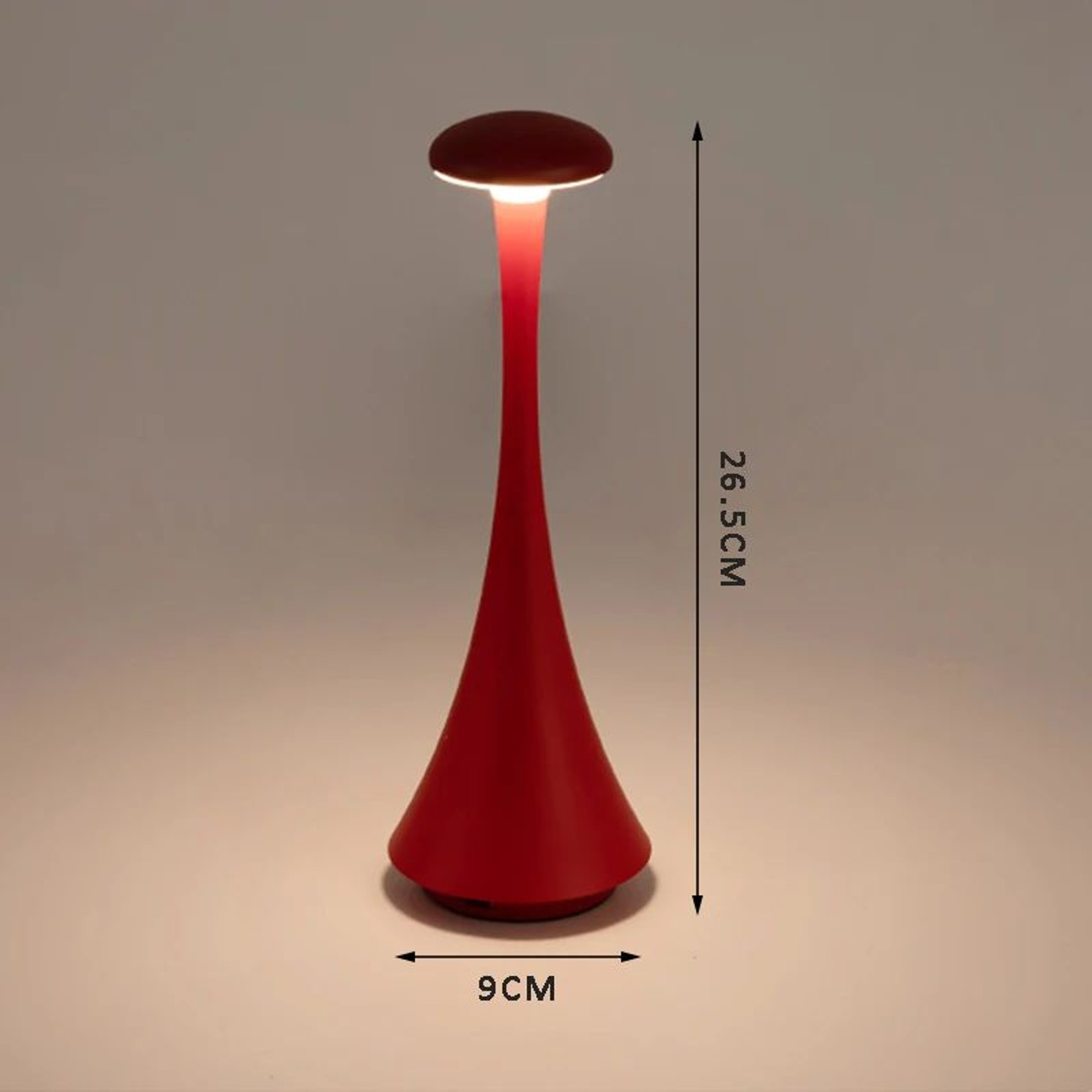 Rechargeable Mushroom Table Lamp USB-C Touch Cordless LED Bedside Light – view 7