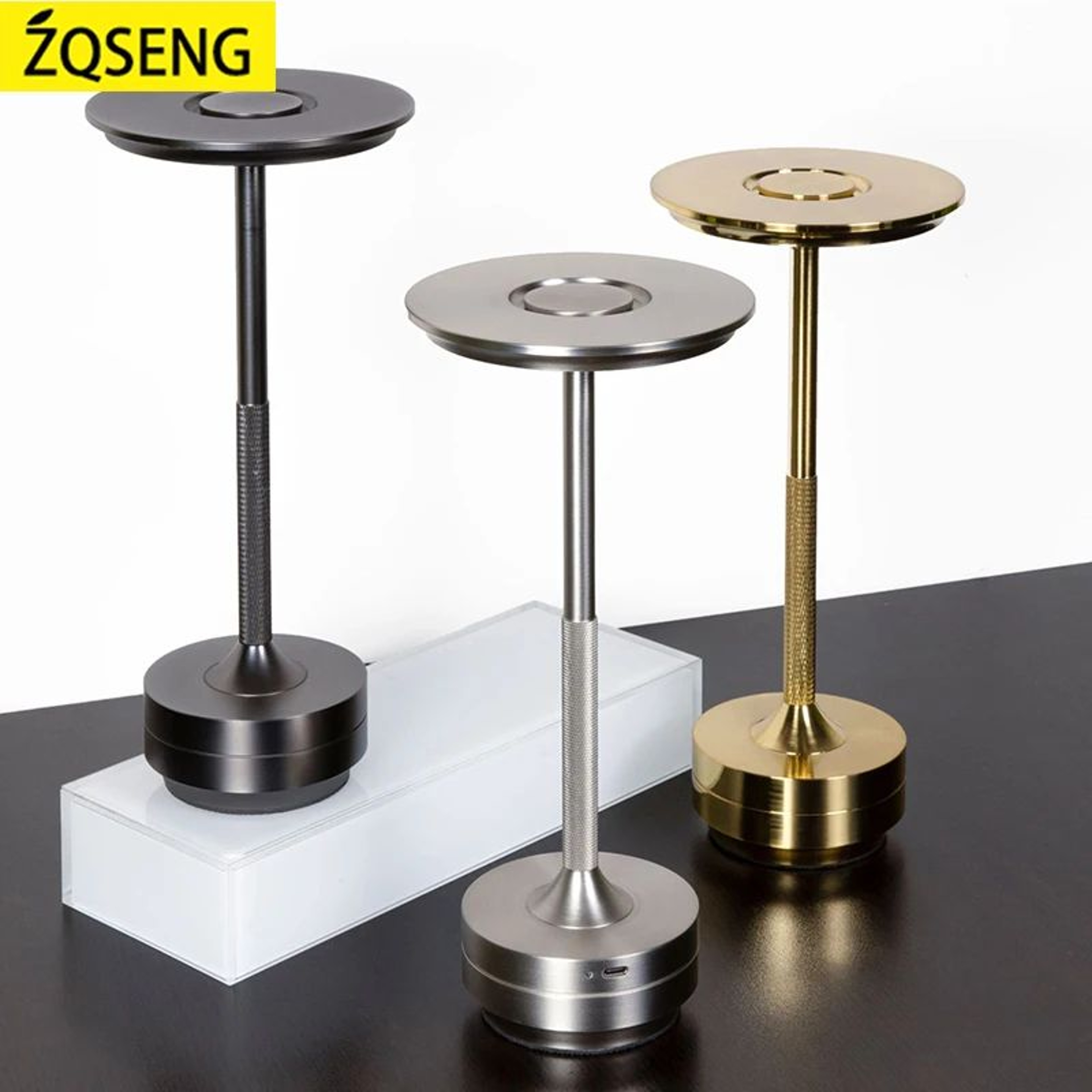 LumaGlow Rechargeable Table Lamp  Cordless LED Touch Sensor Wireless Reading Light 0