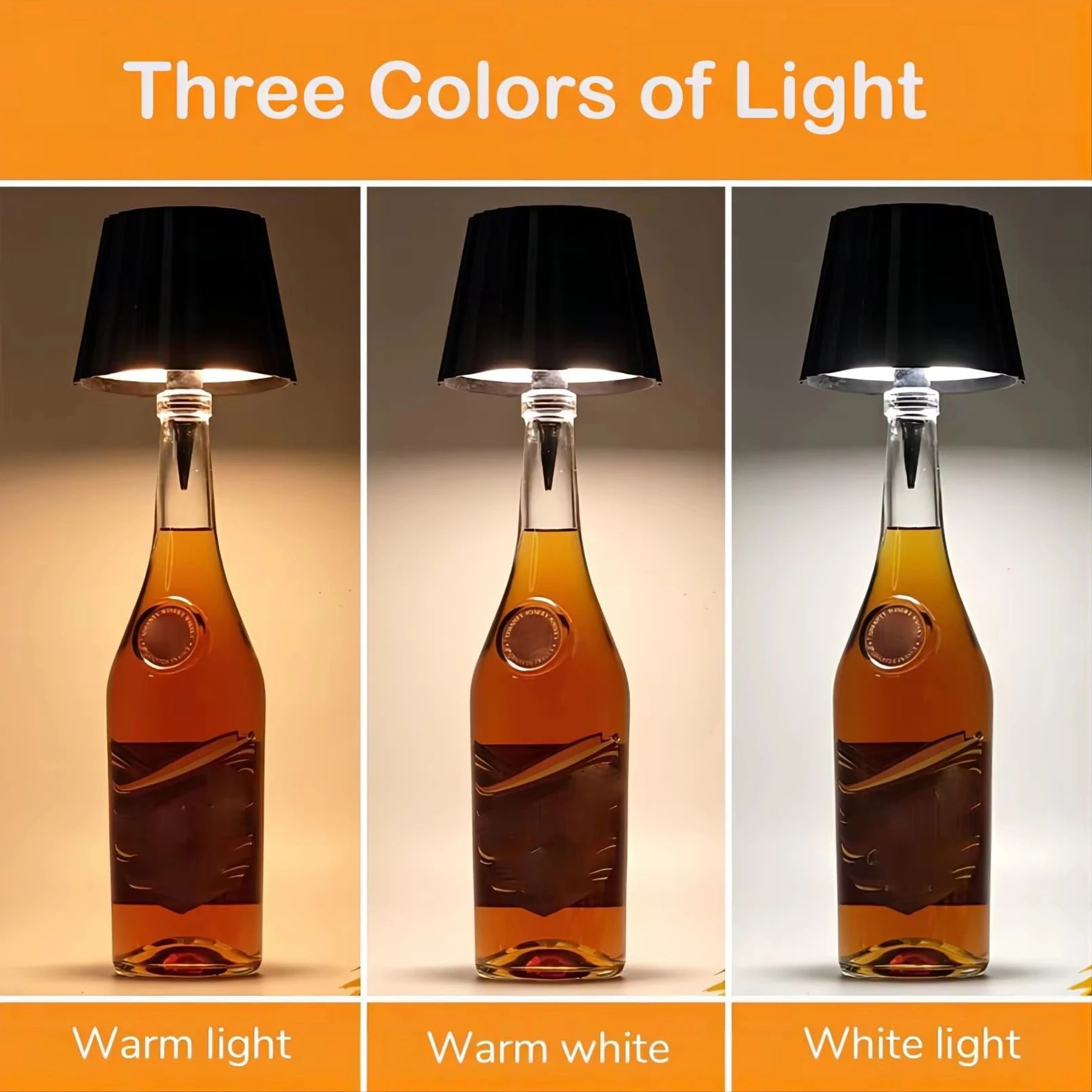 LumiBottle Wireless Wine Bottle Lamp  Rechargeable Touch Control Table Lamp For Elegant Ambient Lig 3