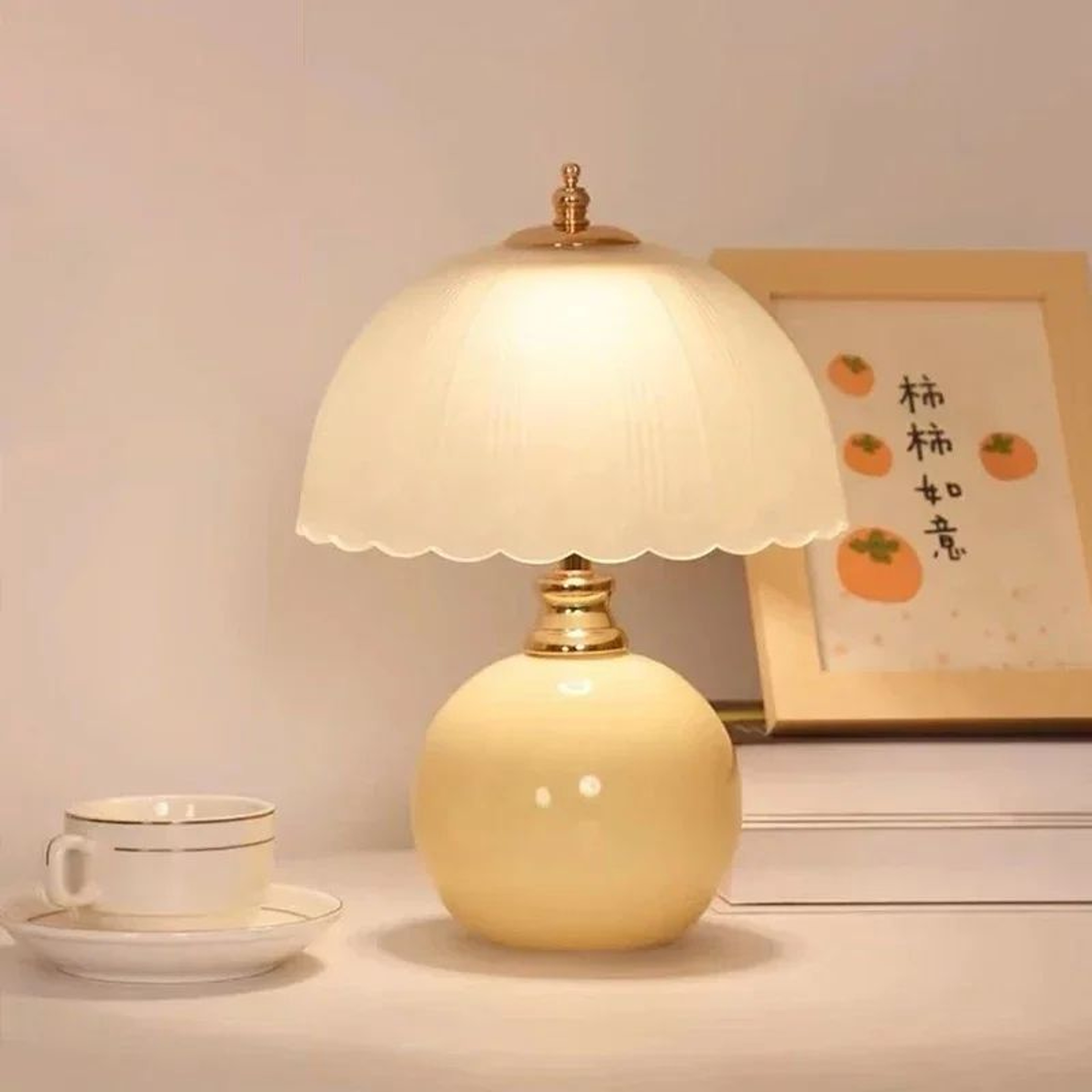 BloomGlow Flower Bud Table Lamp  Modern Decorative Bedside Table Lamp With 3 Color Lighting 2