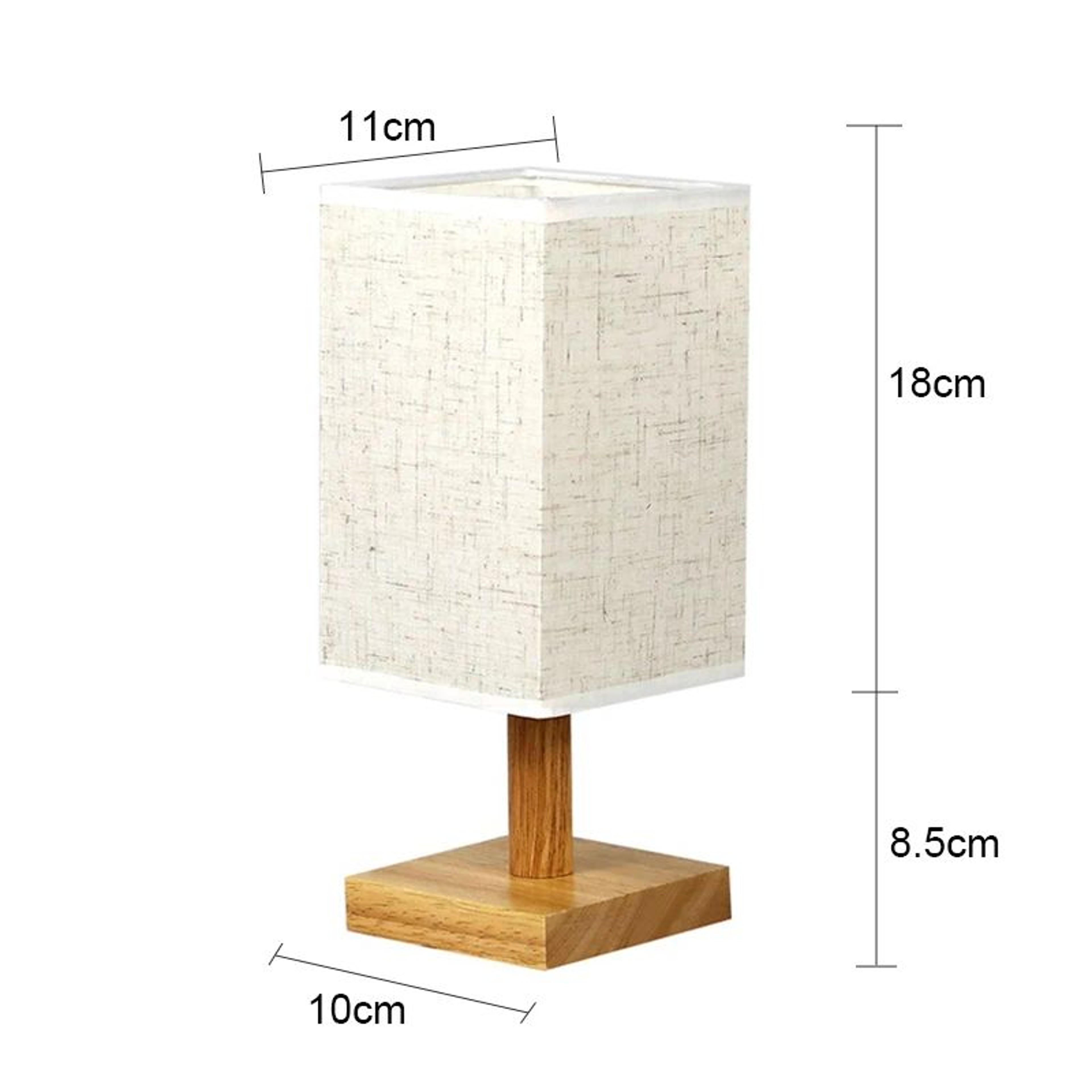 SereneGlow LED Bedside Lamp  Dimmable USB Table Lamp With Fabric Shade For Bedroom Decor 6