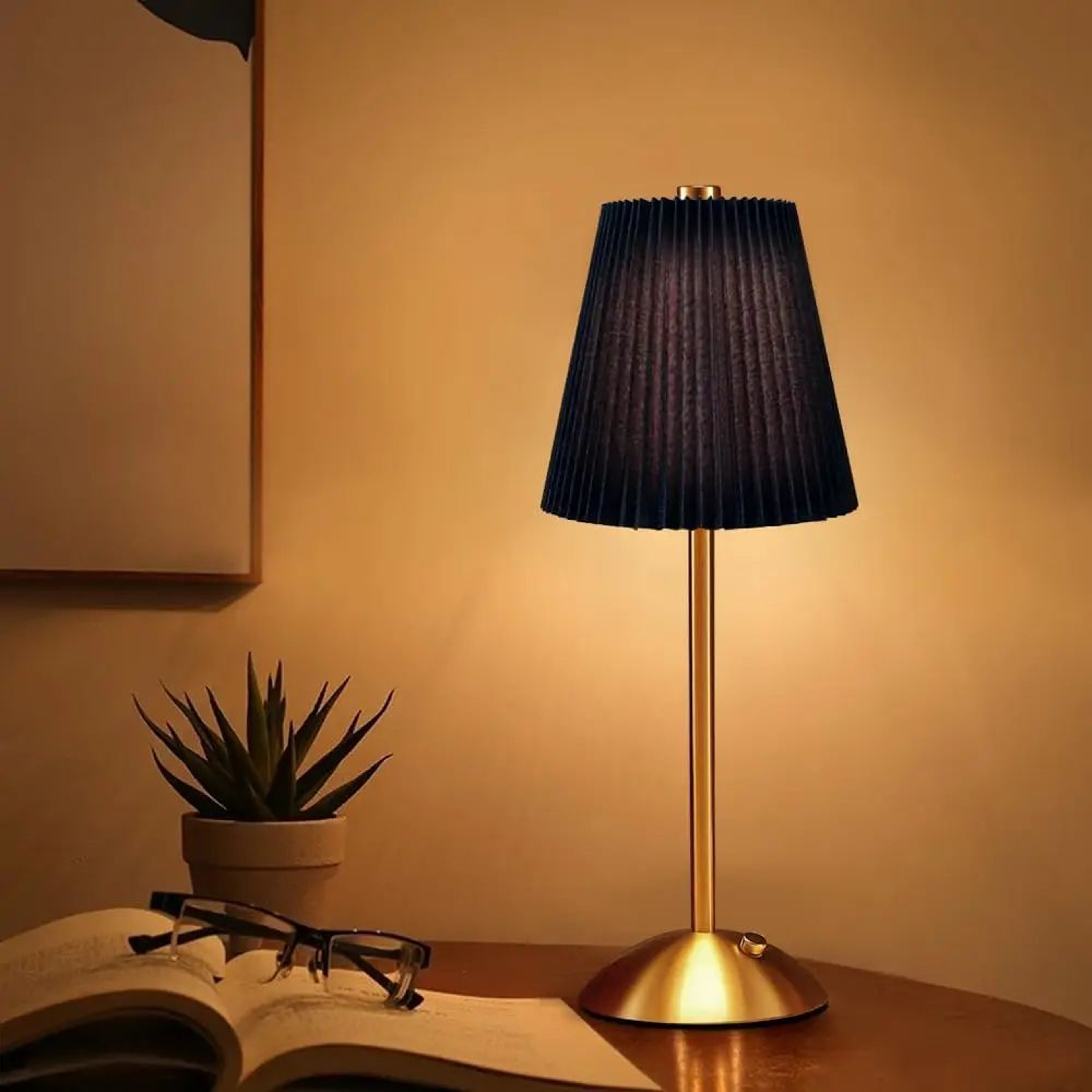 Rechargeable Touch Sensor LED Table Lamp  Wireless Reading  Bedside Light 7
