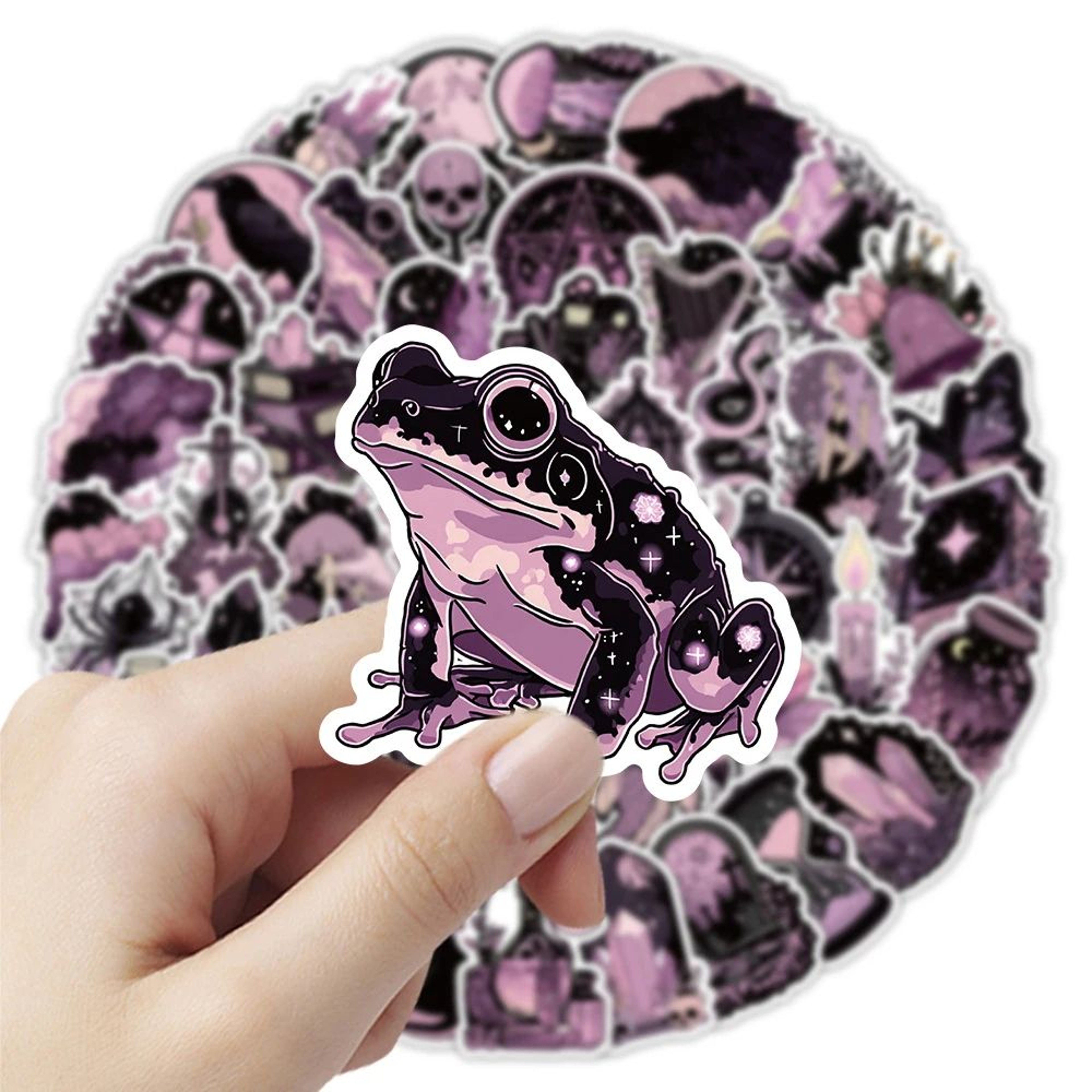 Midnight Menagerie Gothic Aesthetic Stickers  Waterproof Vinyl Pink Black Decals For Laptops Phones 3