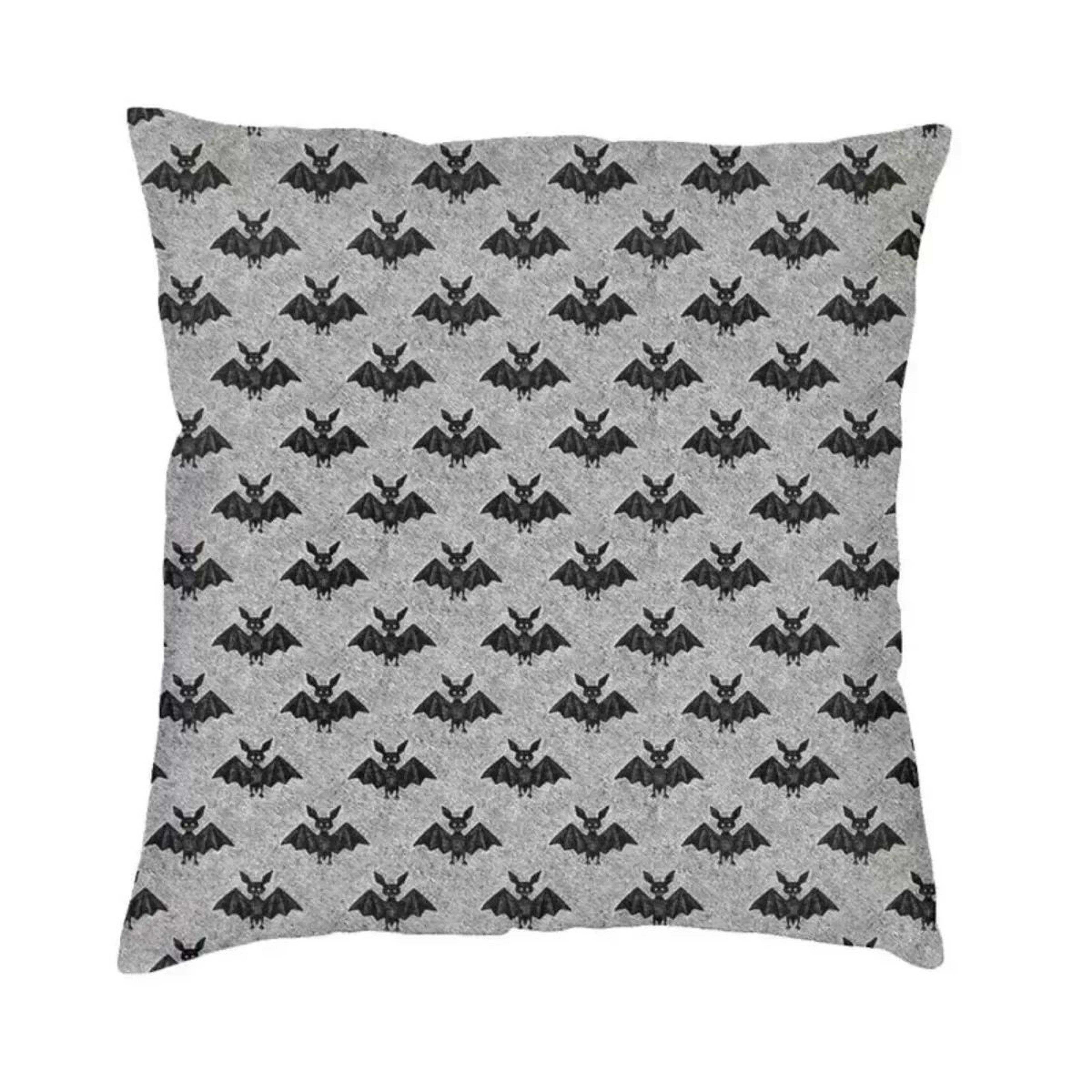 Pastel Goth Pillow Cover  Pink  Black Bat Halloween Throw Pillow Cover 45x45cm 18