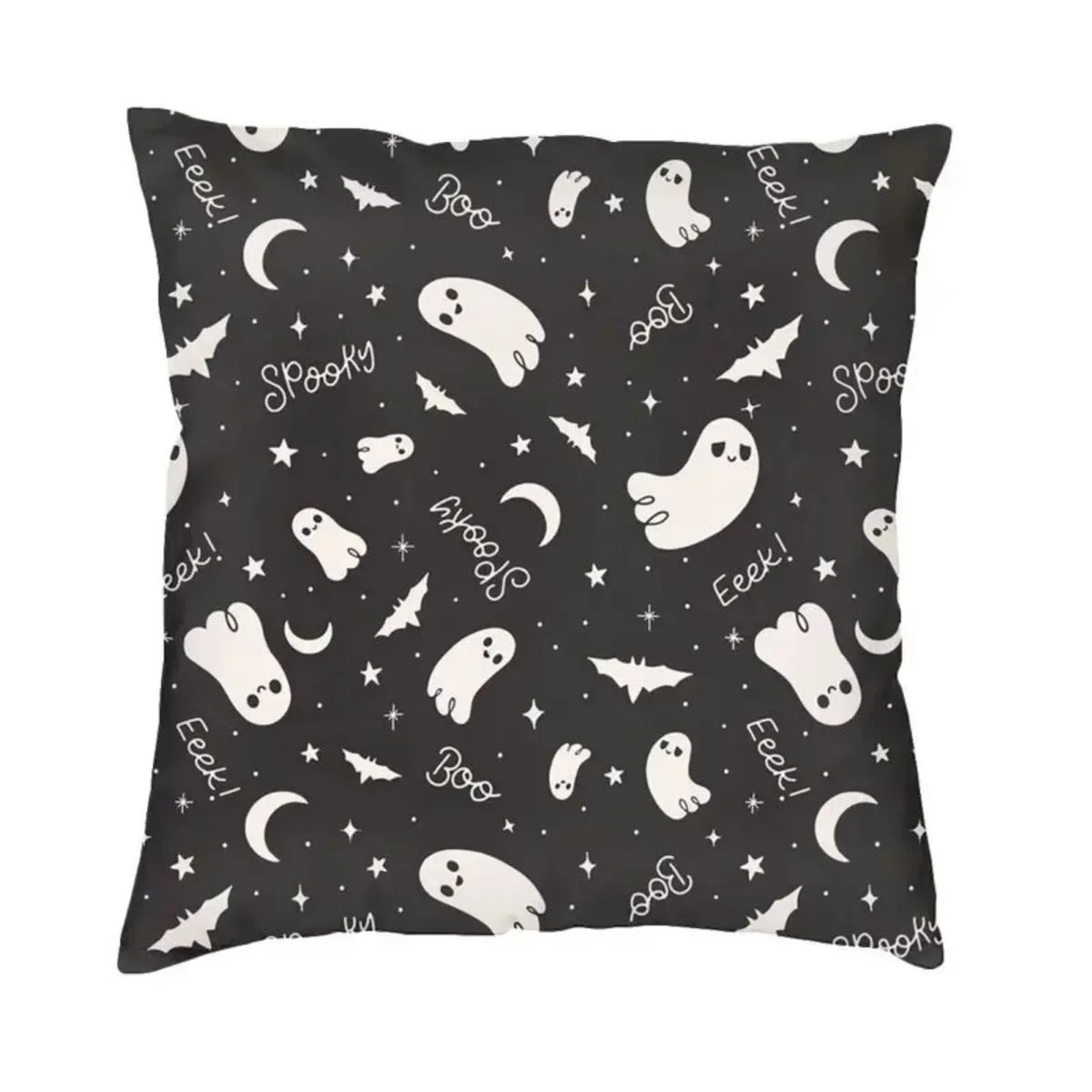 Pastel Goth Pillow Cover  Pink  Black Bat Halloween Throw Pillow Cover 45x45cm 22