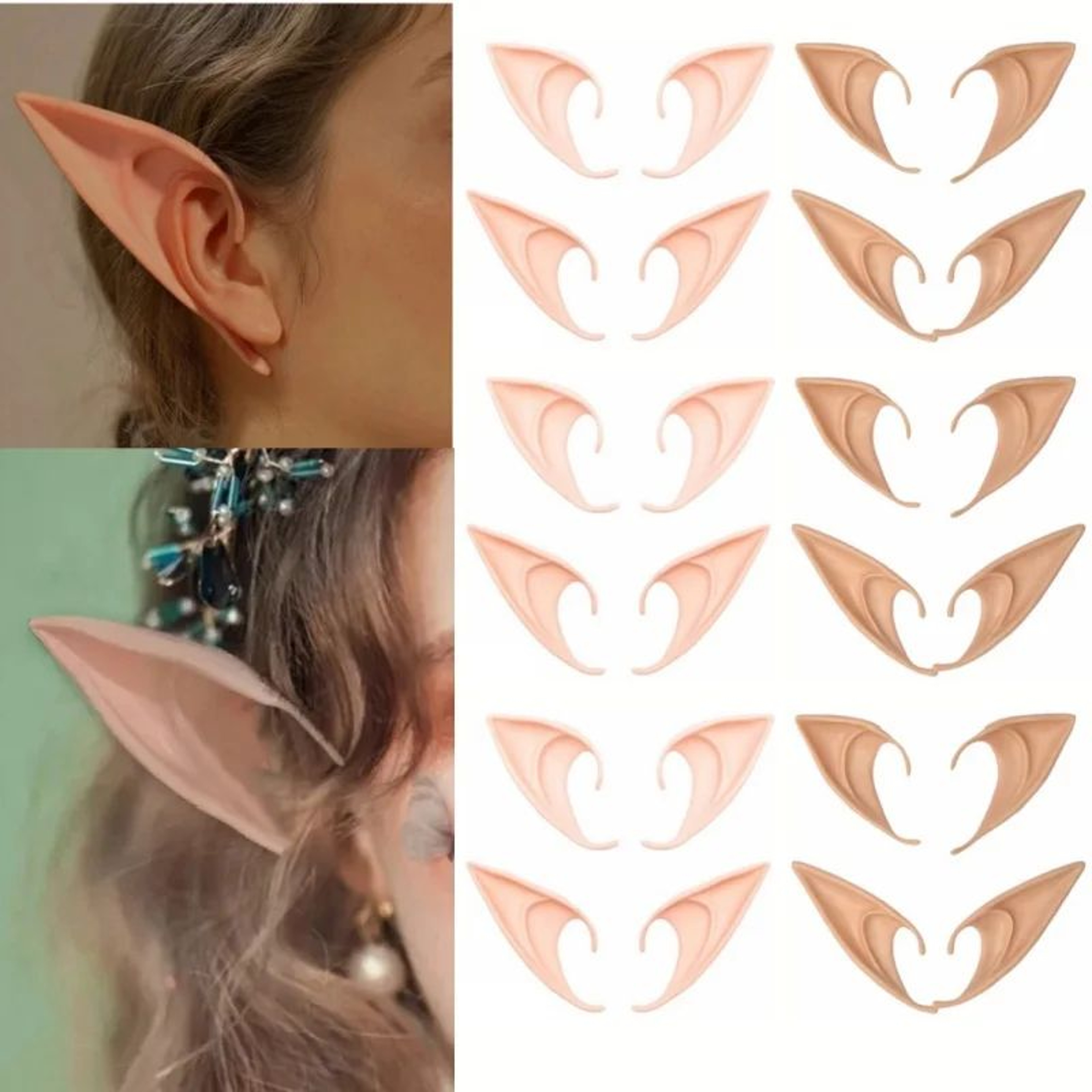 Enchanted Silicone Elf Ears  Fairy Cosplay Pointed Ears 0