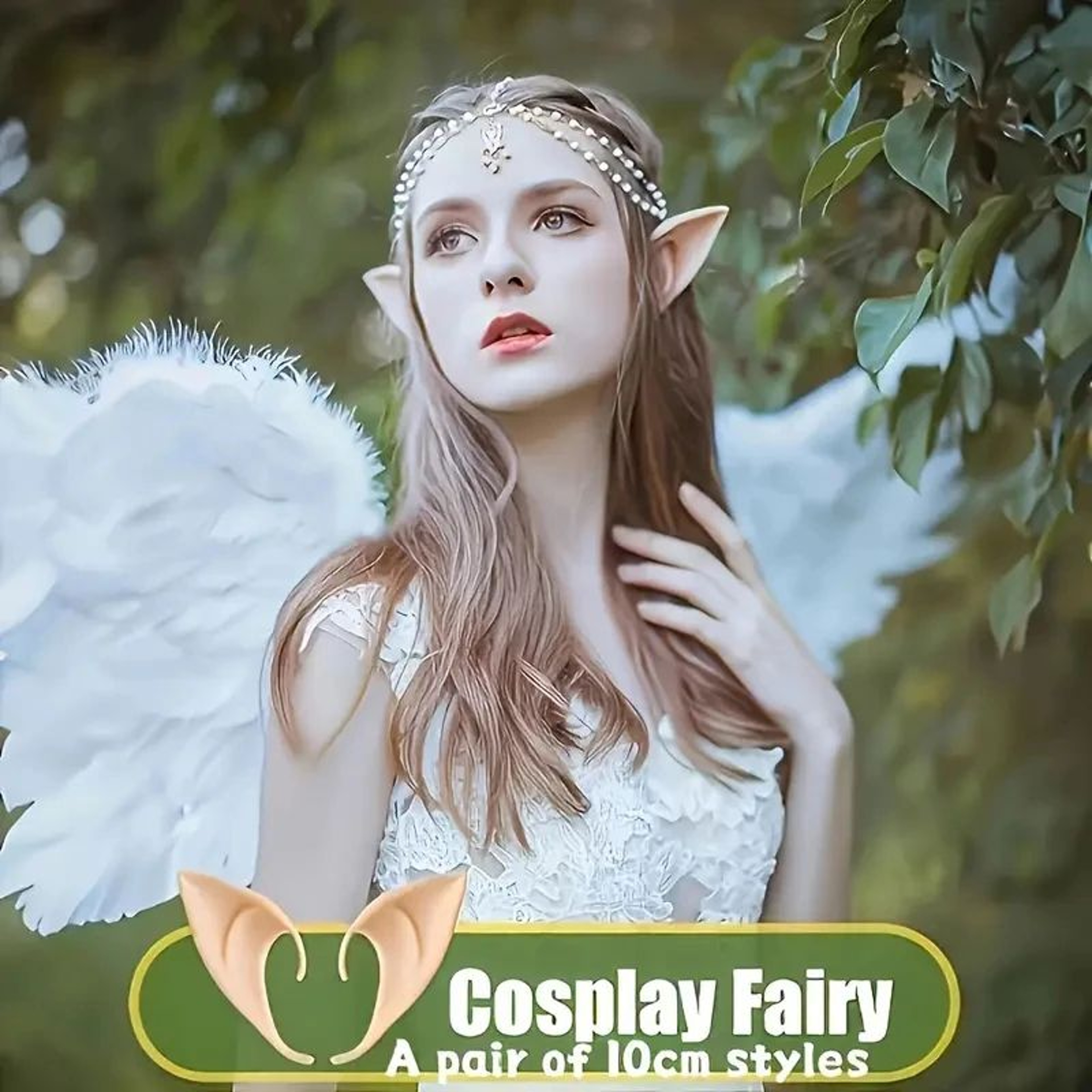 Enchanted Silicone Elf Ears  Fairy Cosplay Pointed Ears 1