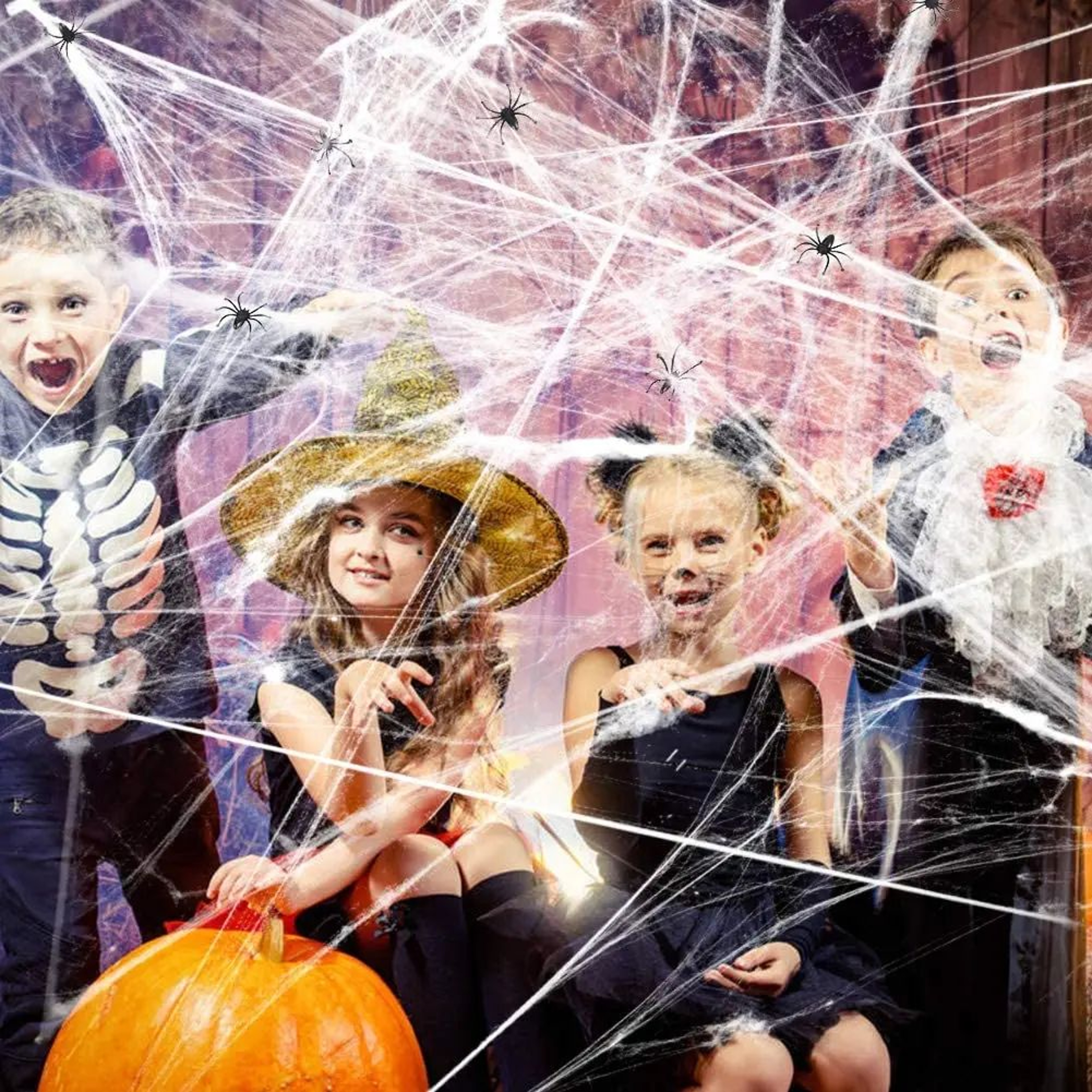 SpookyStretch Artificial Spider Web Halloween Decoration 3