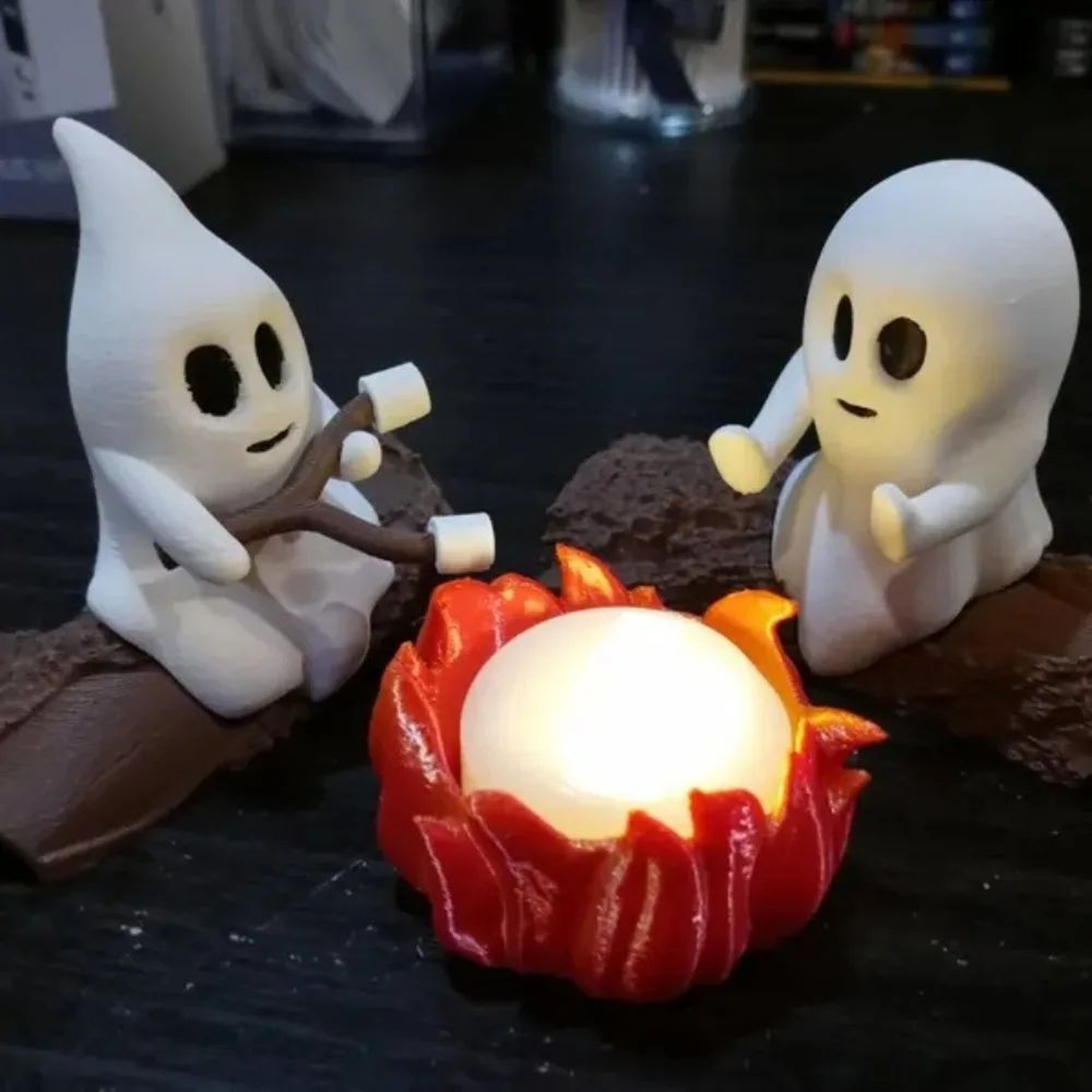 Ghost Campfire Gathering Halloween Outdoor Decoration 3