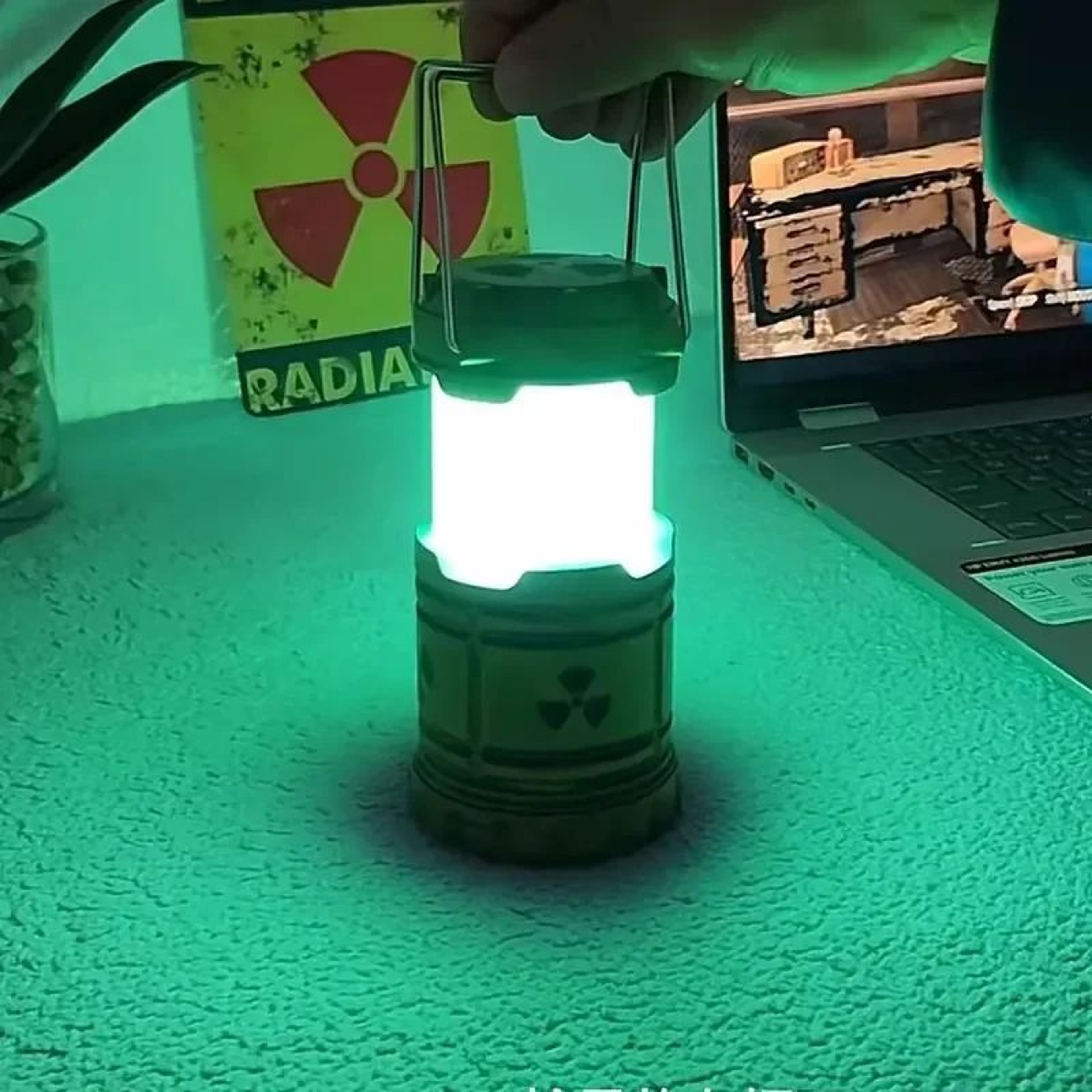 Mini Nuclear Reactor Lantern Portable LED Camping Light 2
