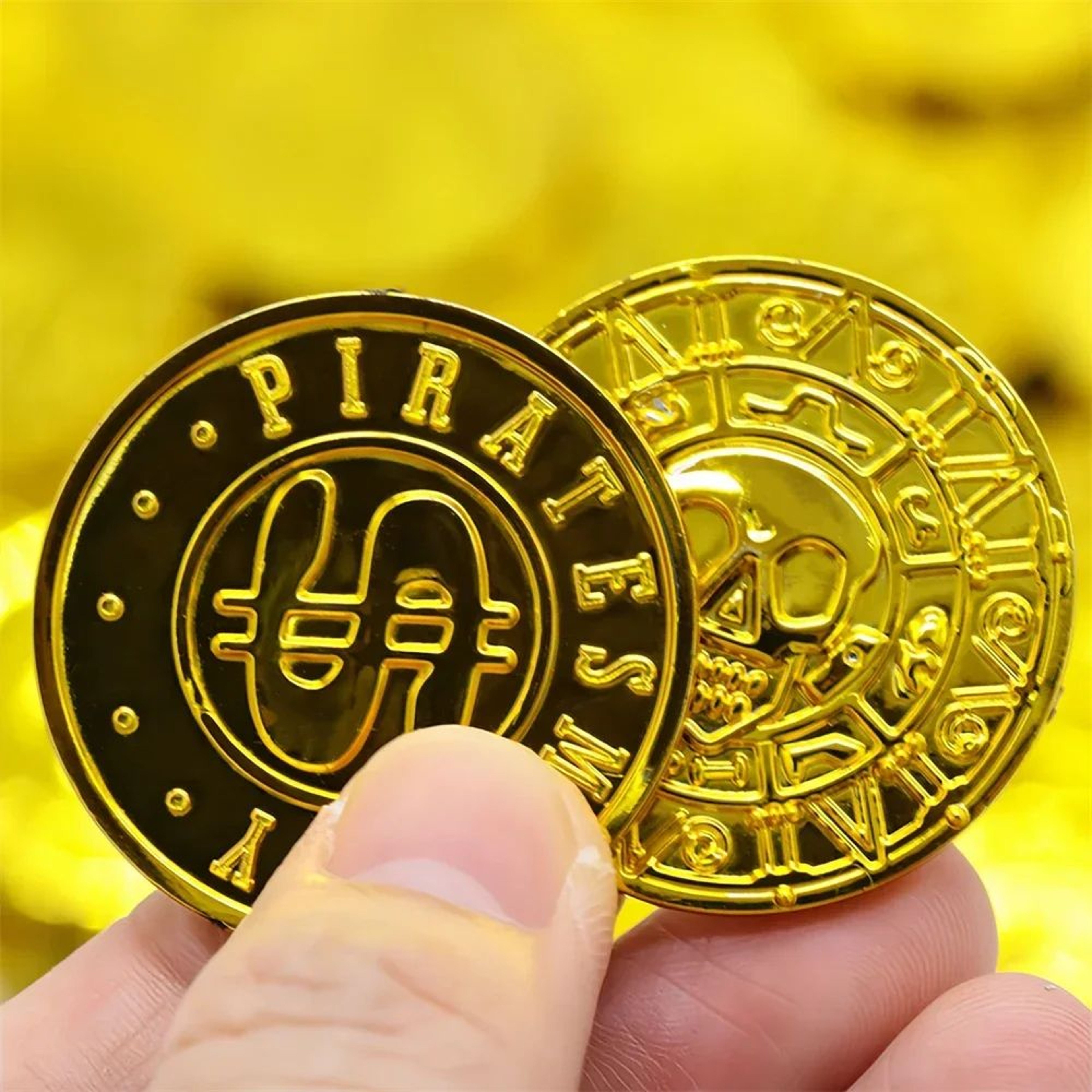 Retro Pirate Treasure Coins  Fake Gold Coins For Treasure Hunts  Party Favors 4