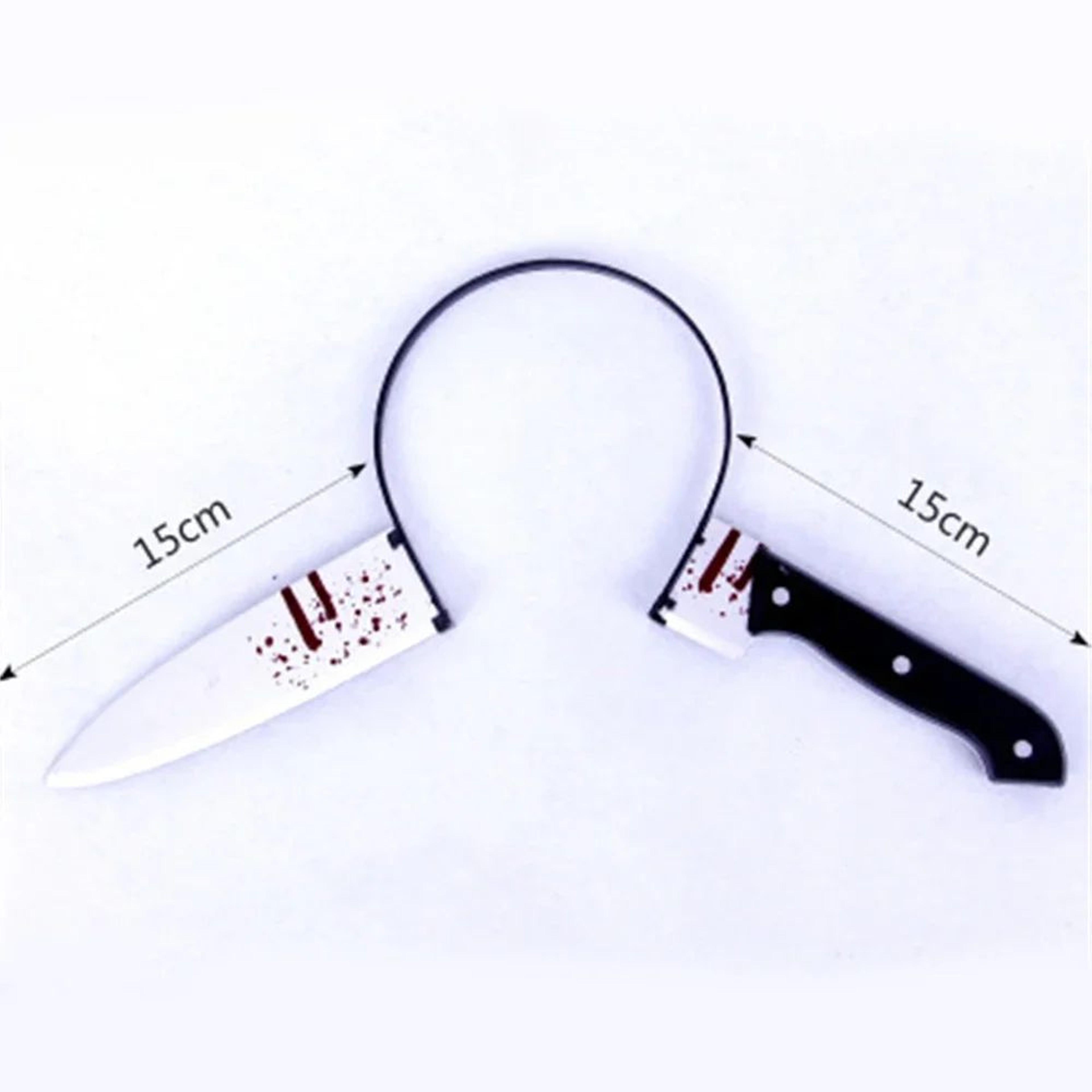 Bloody Weapon Halloween Headband  Fake Knife Axe Saw Horror Costume Prop 7