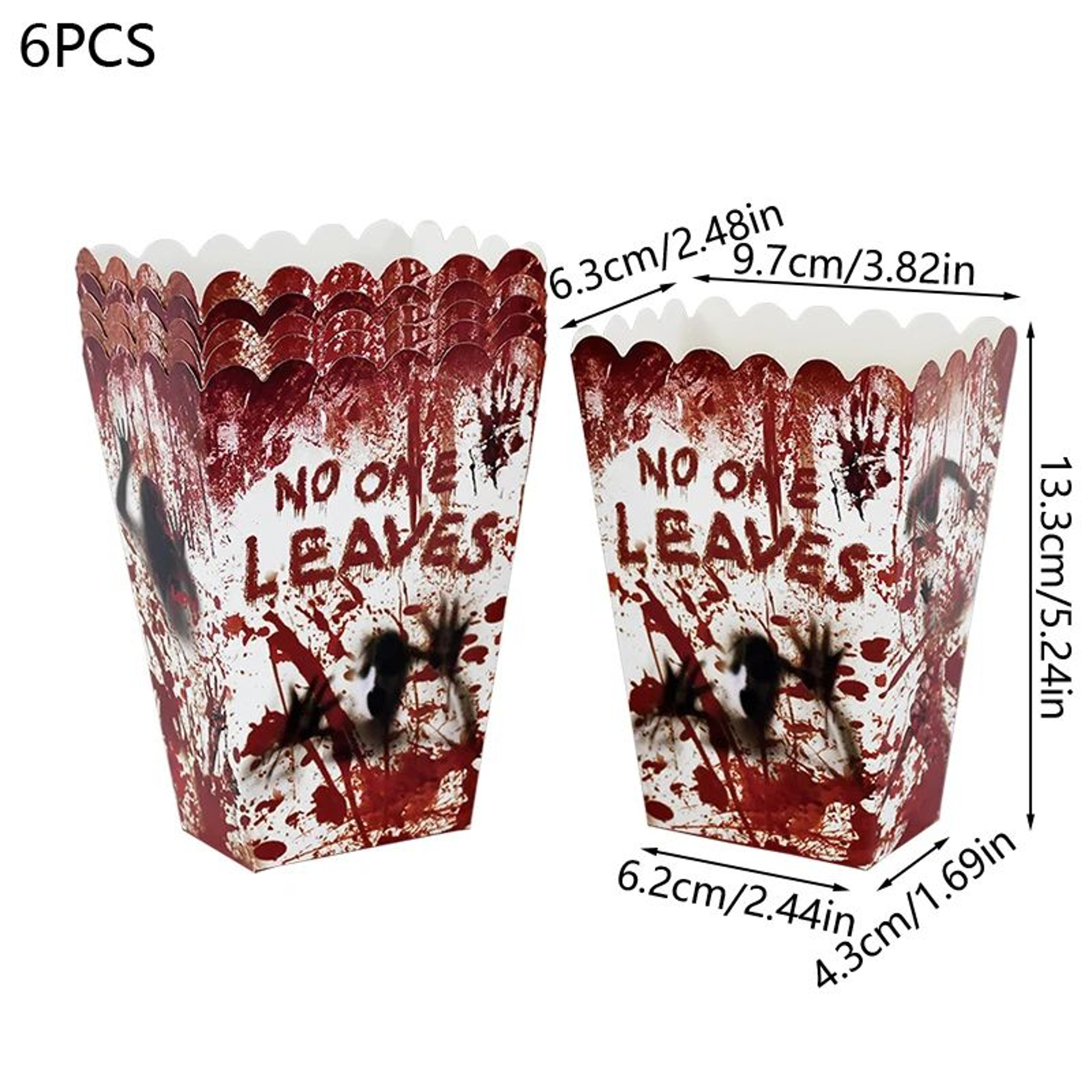 Bloody Handprint Halloween Party Tableware Set 10