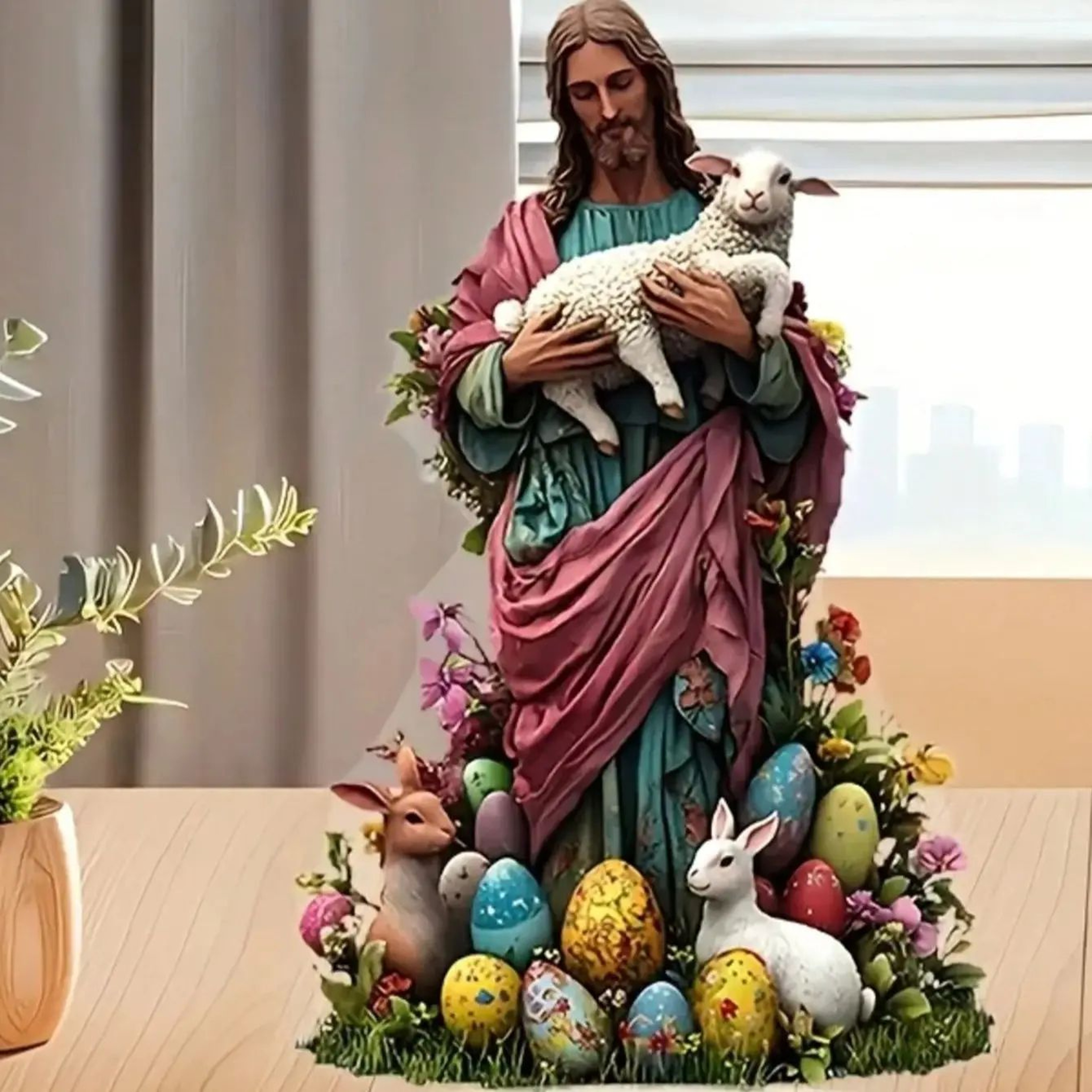 Sacred Birth Nativity Scene Acrylic Holy Family Christmas Decor 5
