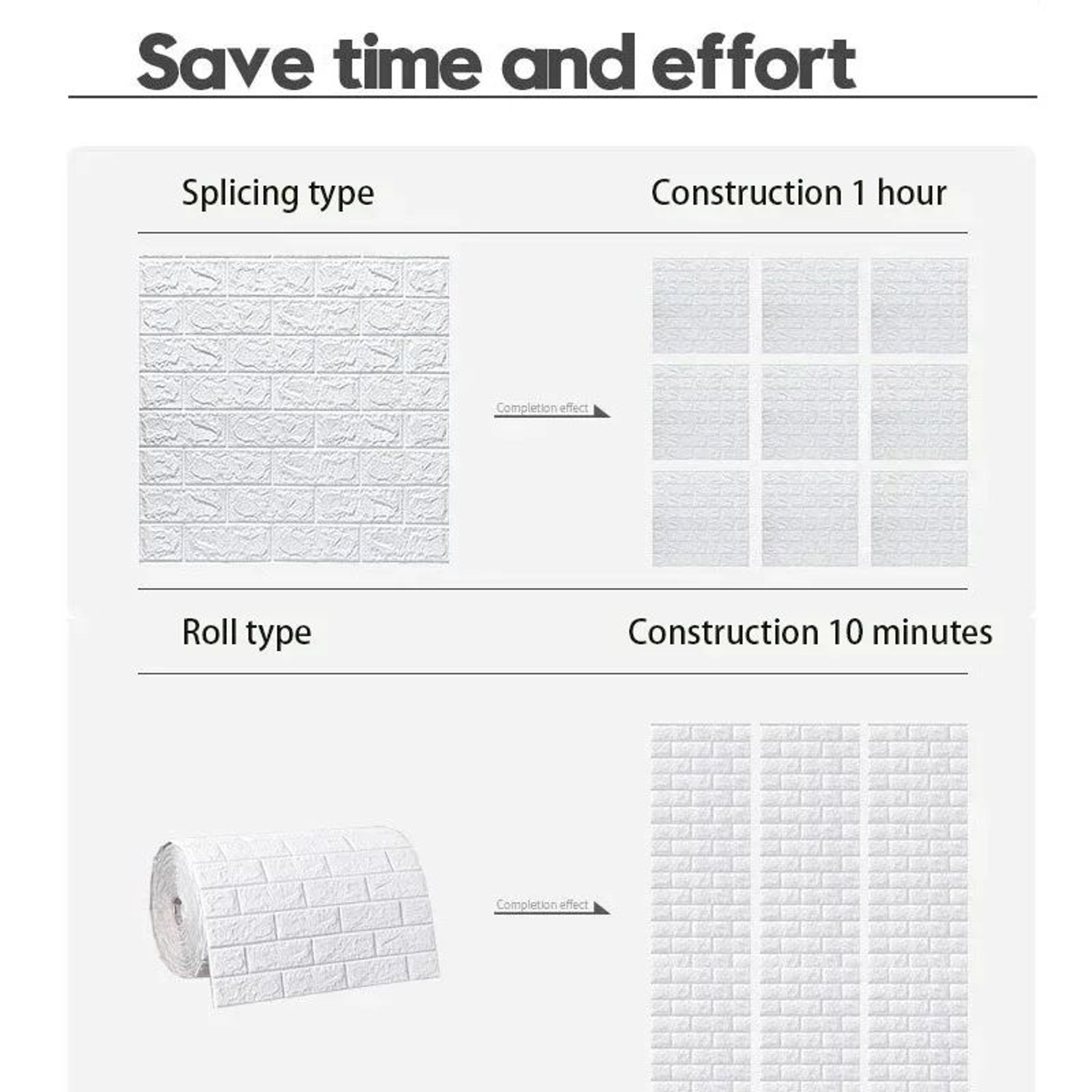 Antique 3D Brick Wallpaper SelfAdhesive Waterproof Foam Wall Covering 3