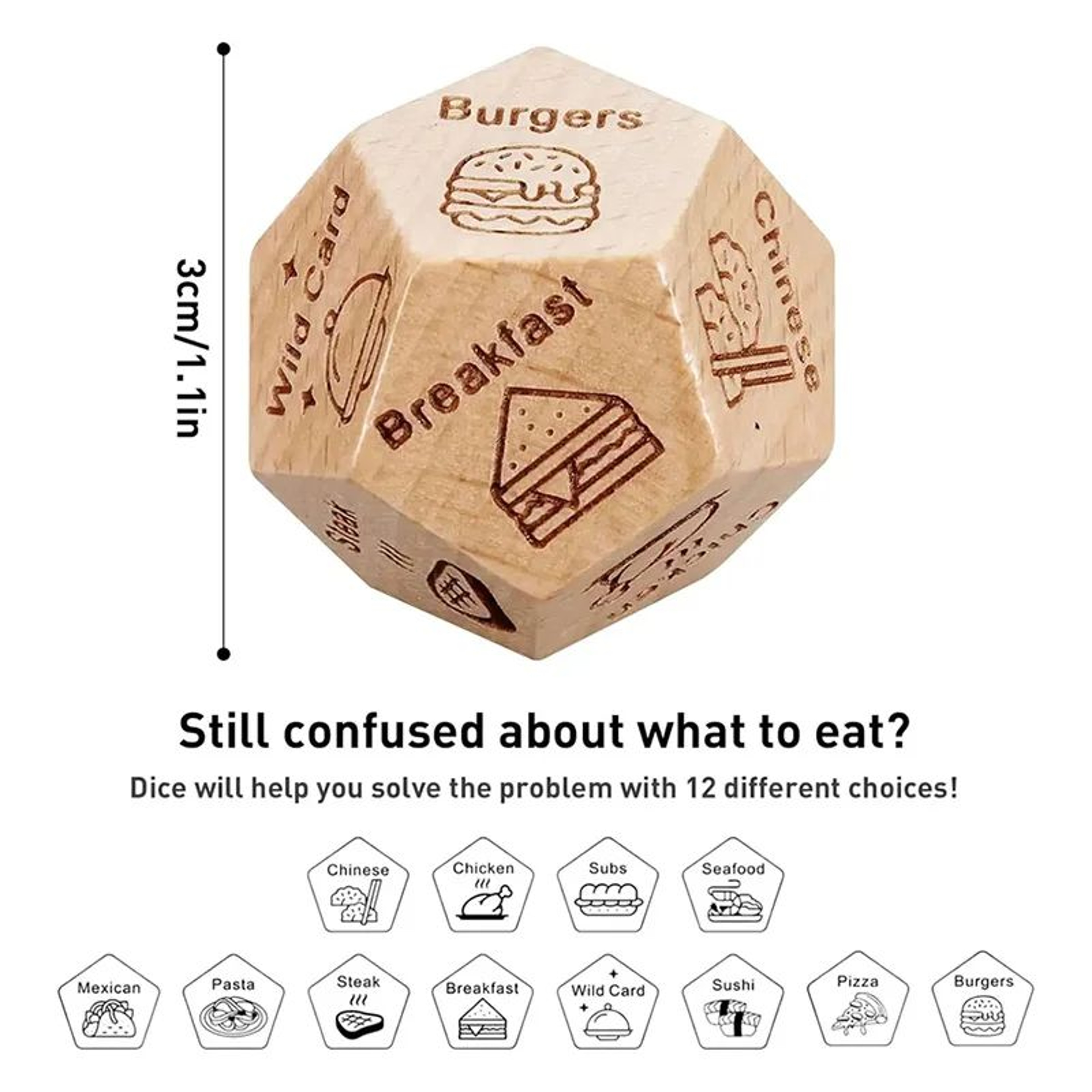 Dinner Decider Food Decision Dice For Couples Date Night Gift 5
