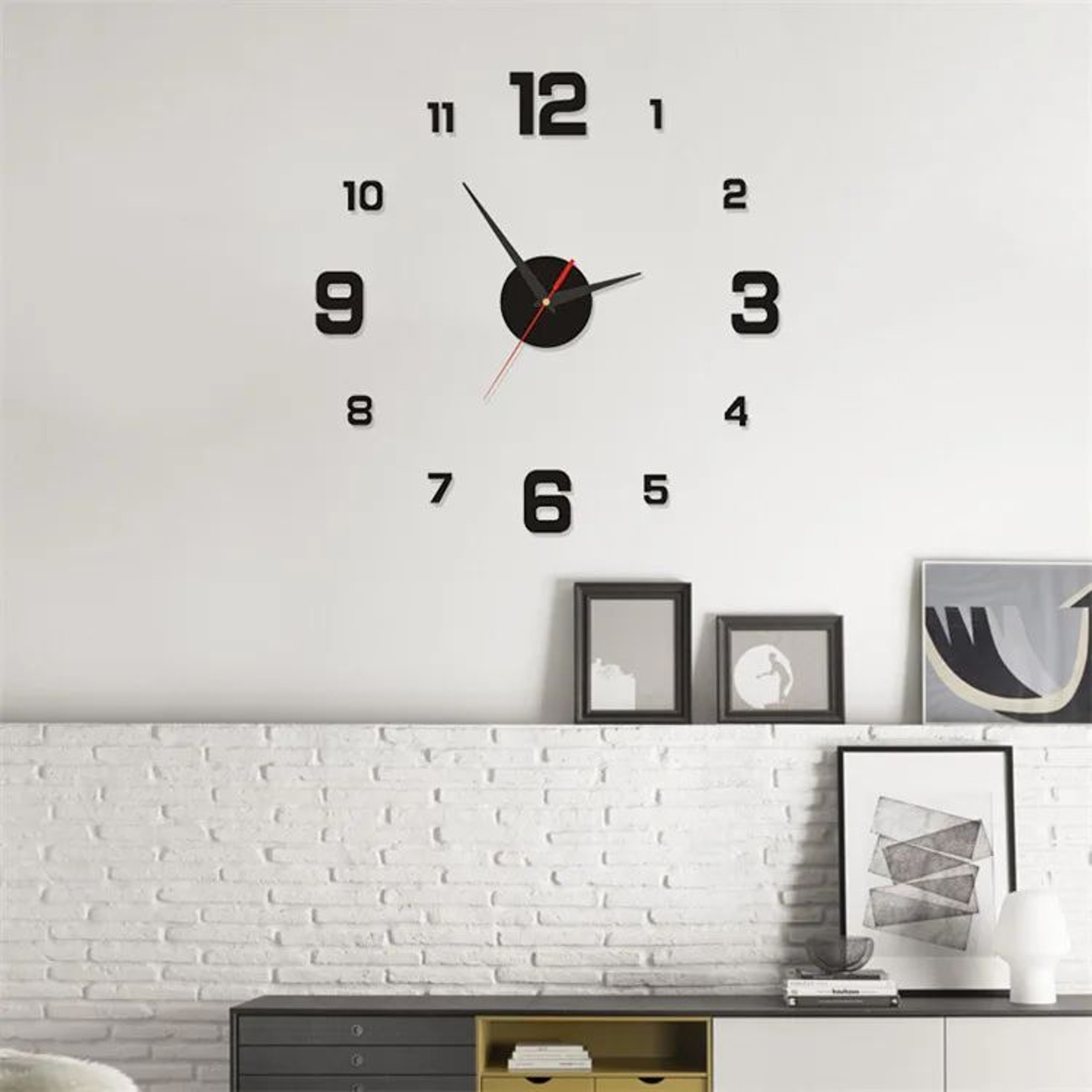 Modern 3D DIY Frameless Wall Clock With Silent Movement 2