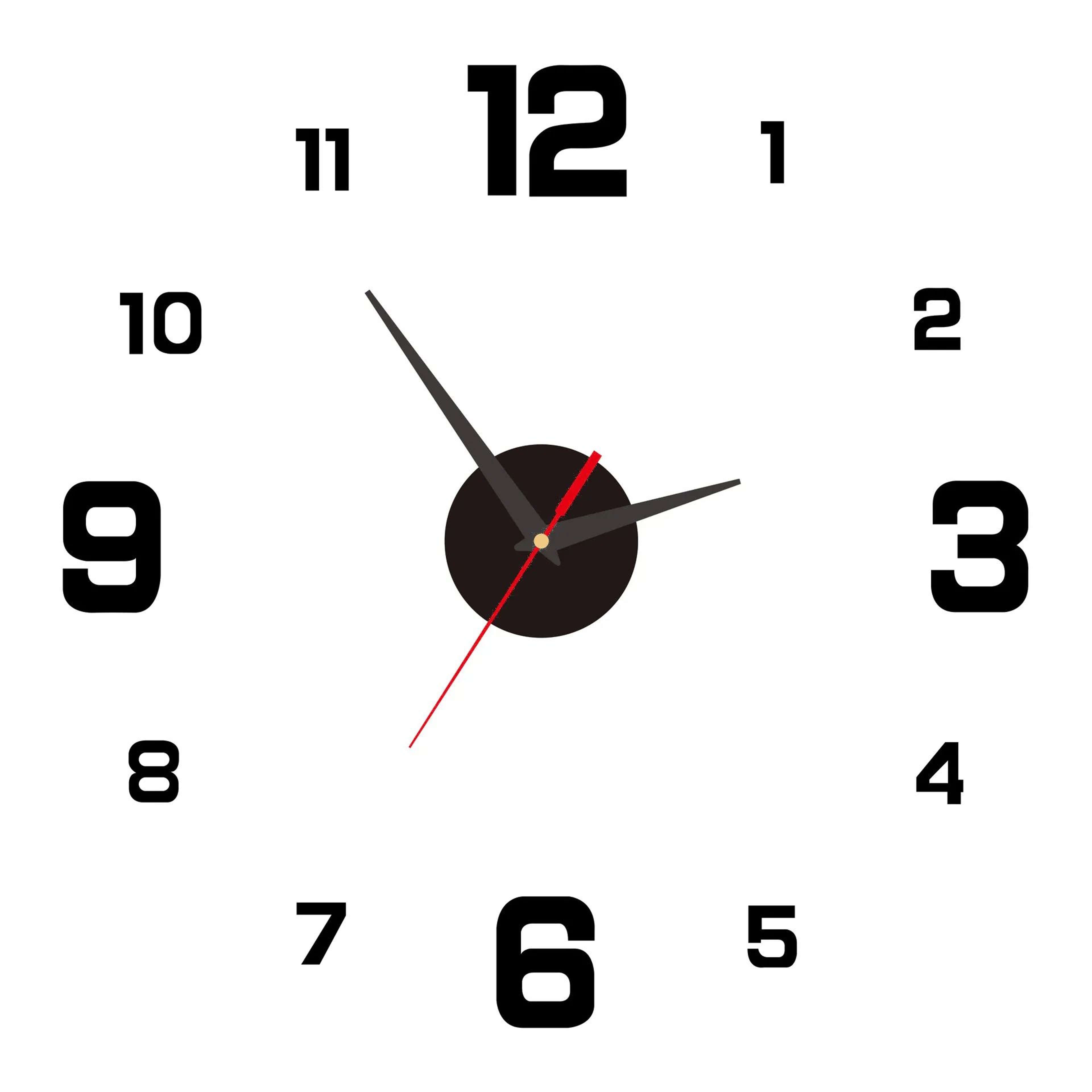 Modern 3D DIY Frameless Wall Clock With Silent Movement 6