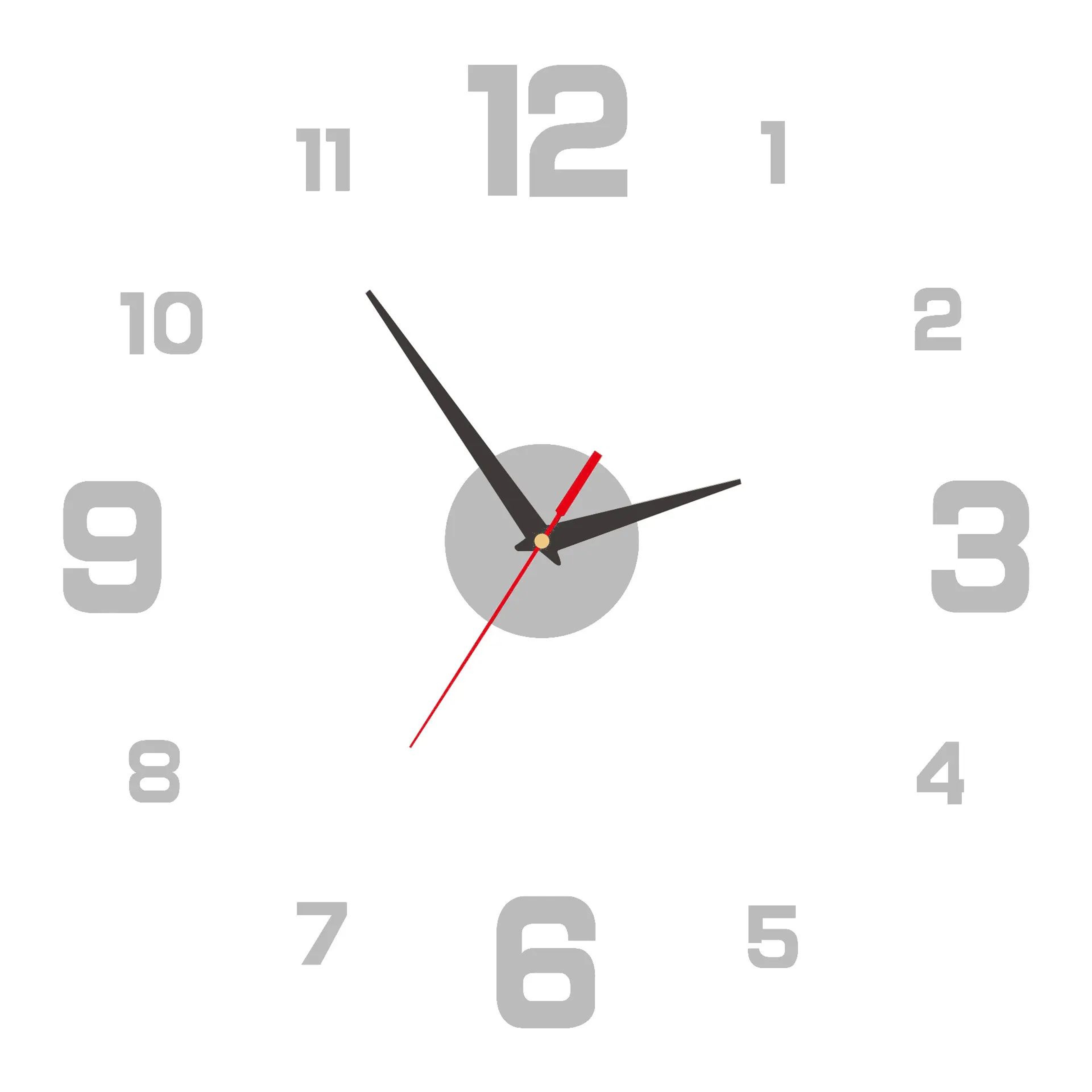 Modern 3D DIY Frameless Wall Clock With Silent Movement 7
