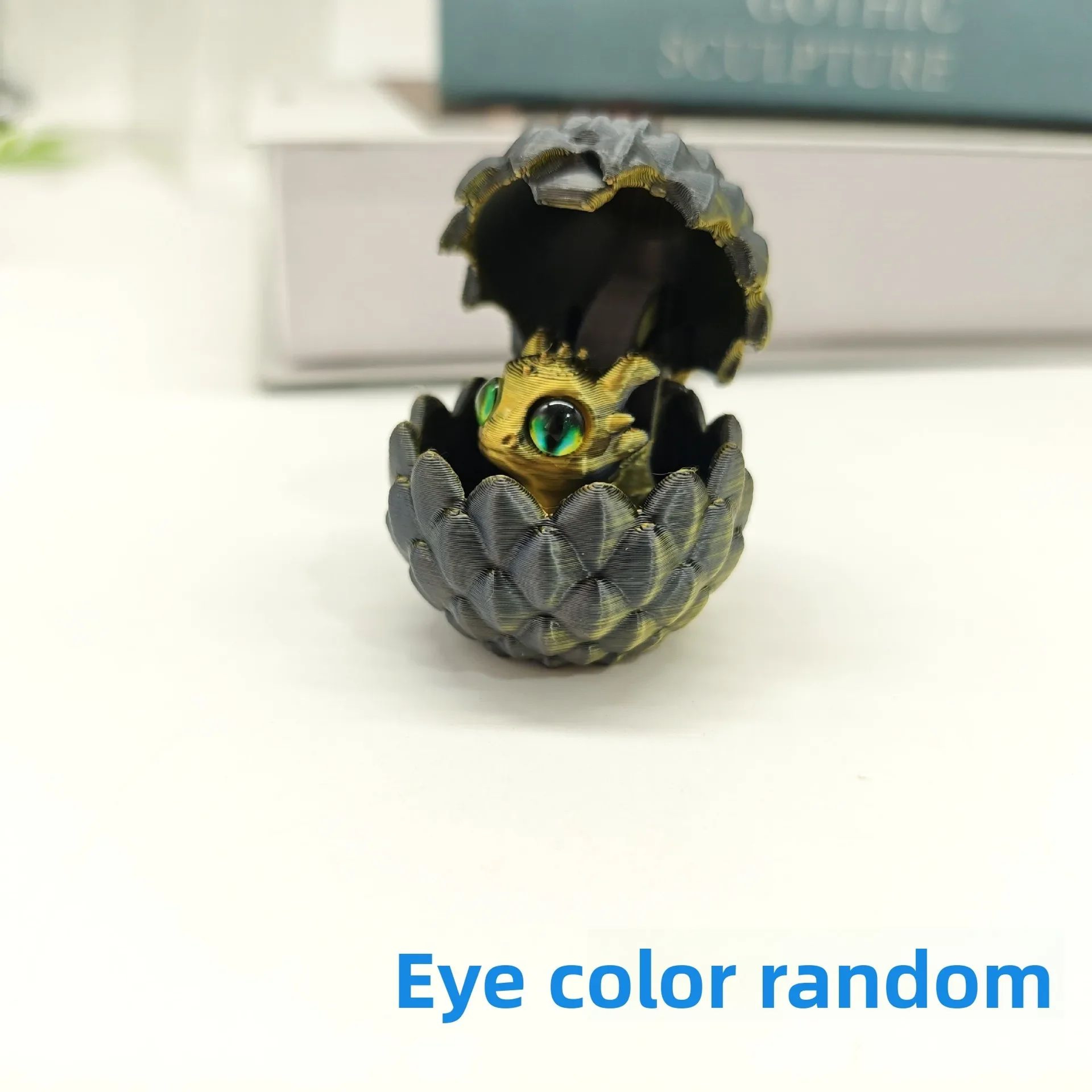 Hatching Dragon Egg 3D Printed Dragon Figurine Desk Decor 10