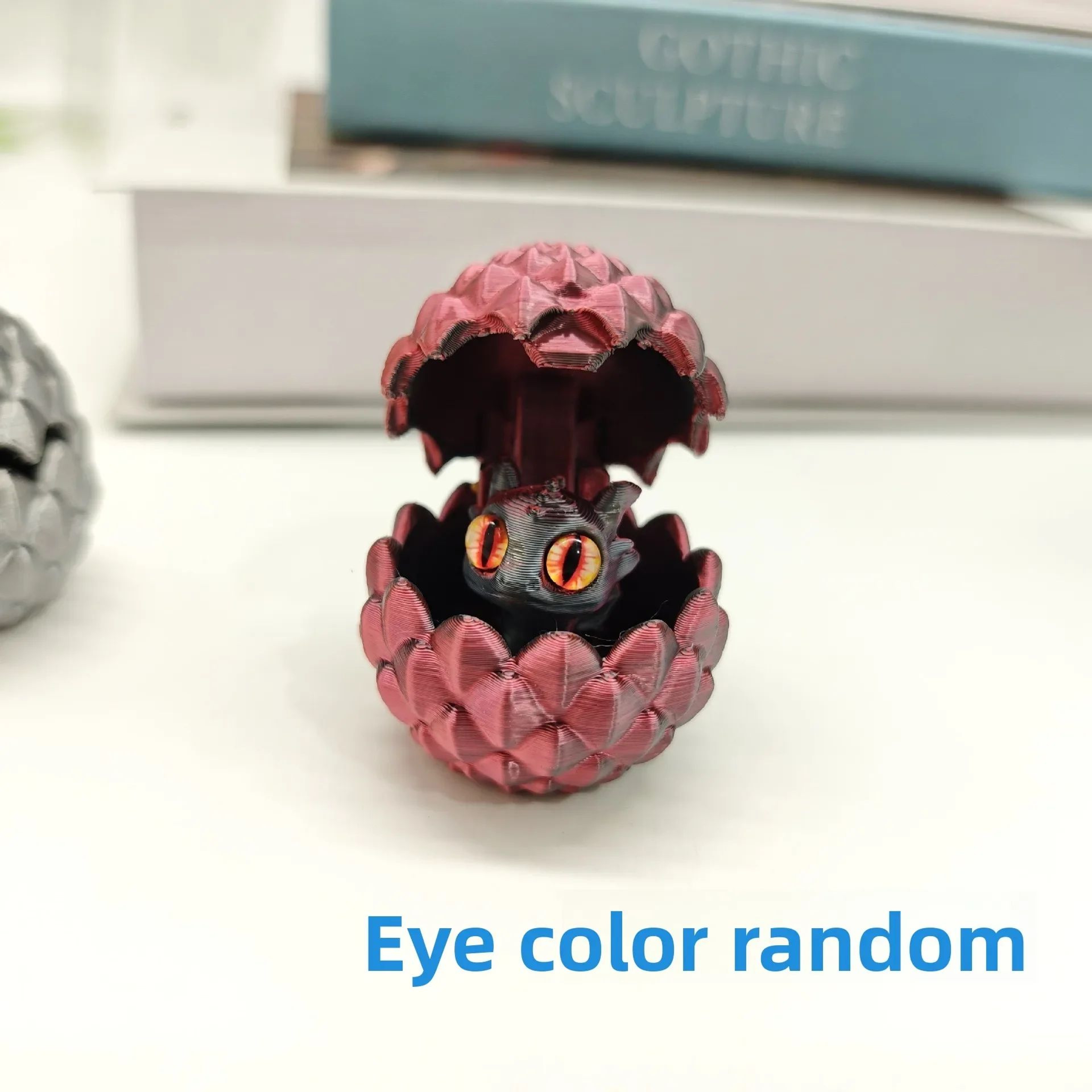 Hatching Dragon Egg 3D Printed Dragon Figurine Desk Decor 11