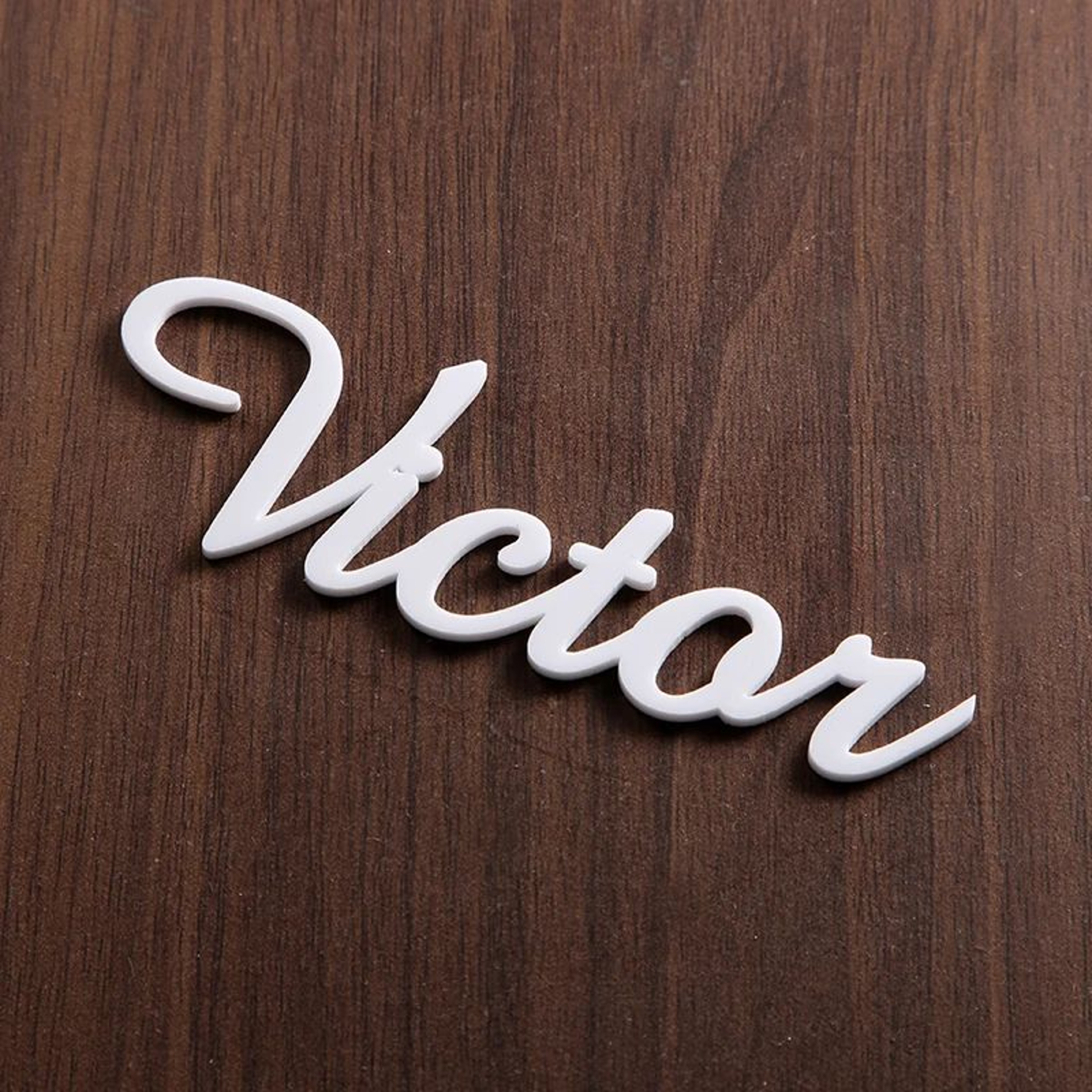 Personalized Wooden Wedding Place Cards Custom Guest Name Tags 11