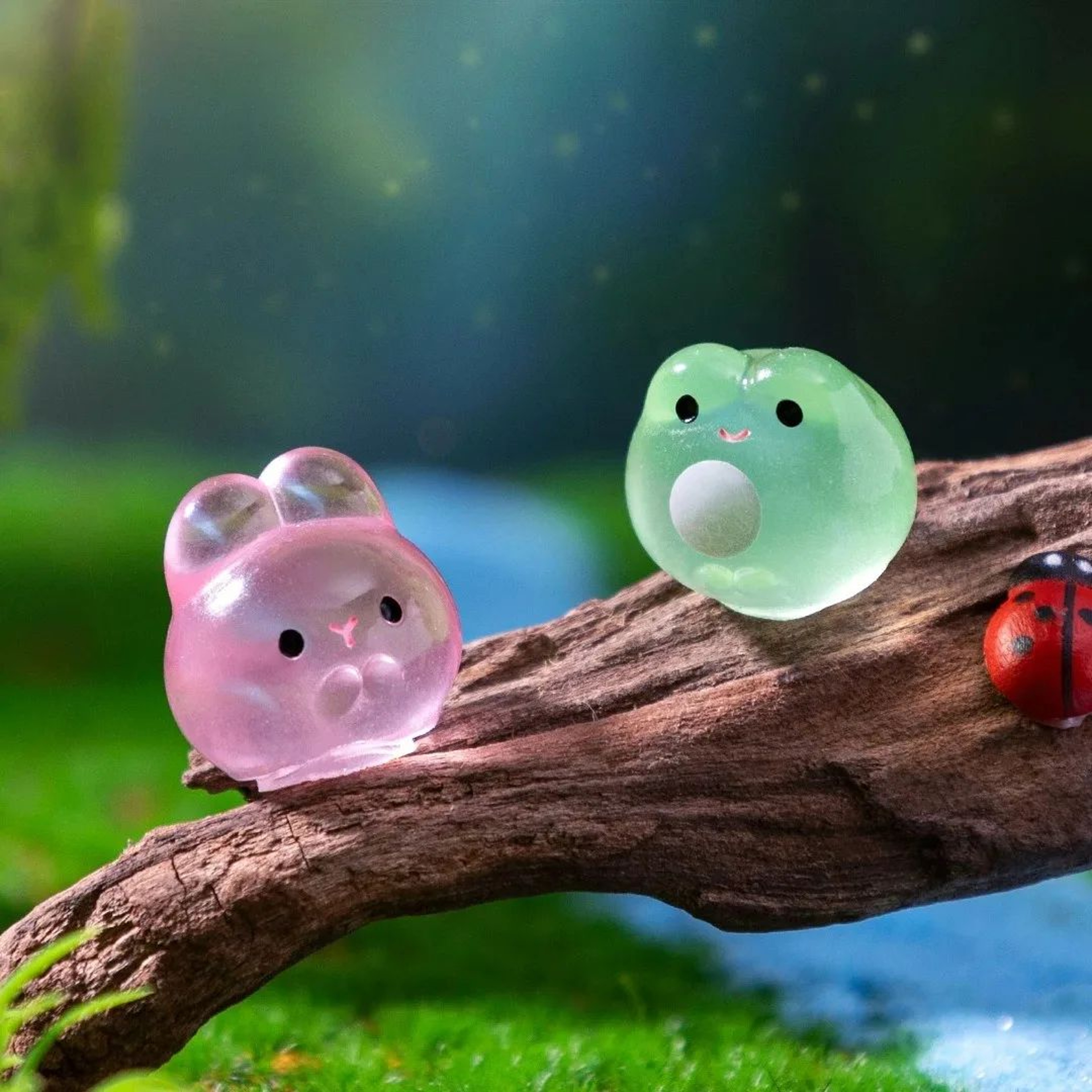 12Piece Glow In The Dark Mini Animal Figurines For Fairy Gardens 3