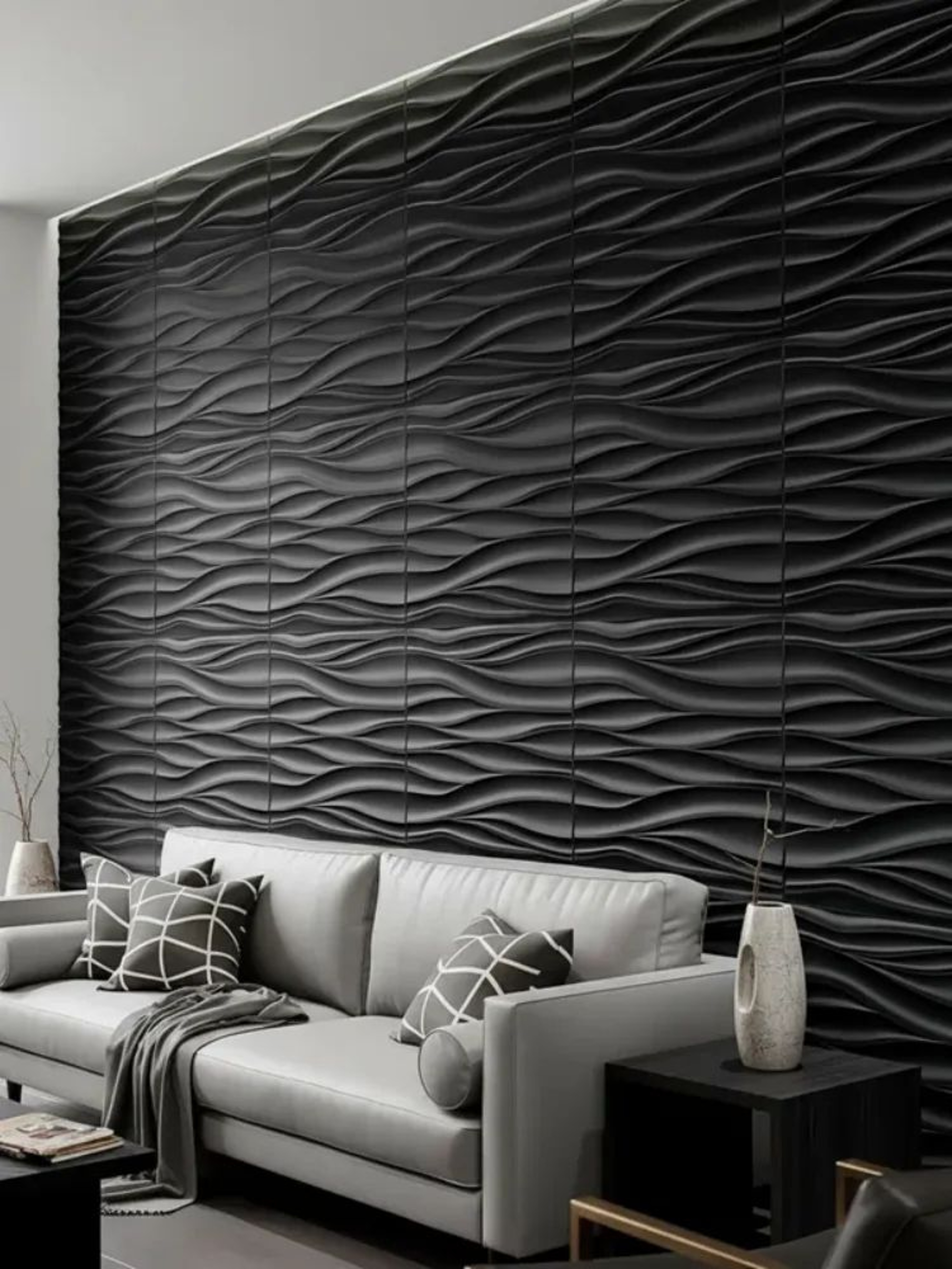 Modern 3D Wall Panels 20Piece Textured Wall Decor 3