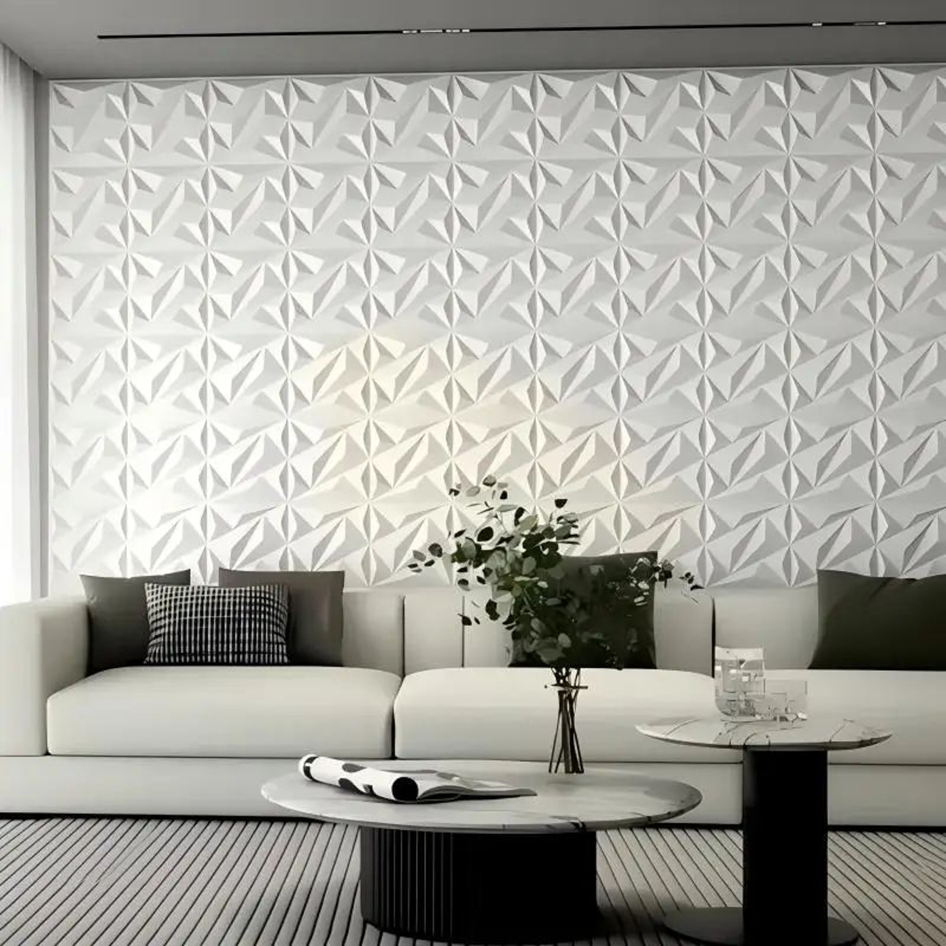 Modern 3D Wall Panels 20Piece Textured Wall Decor 4